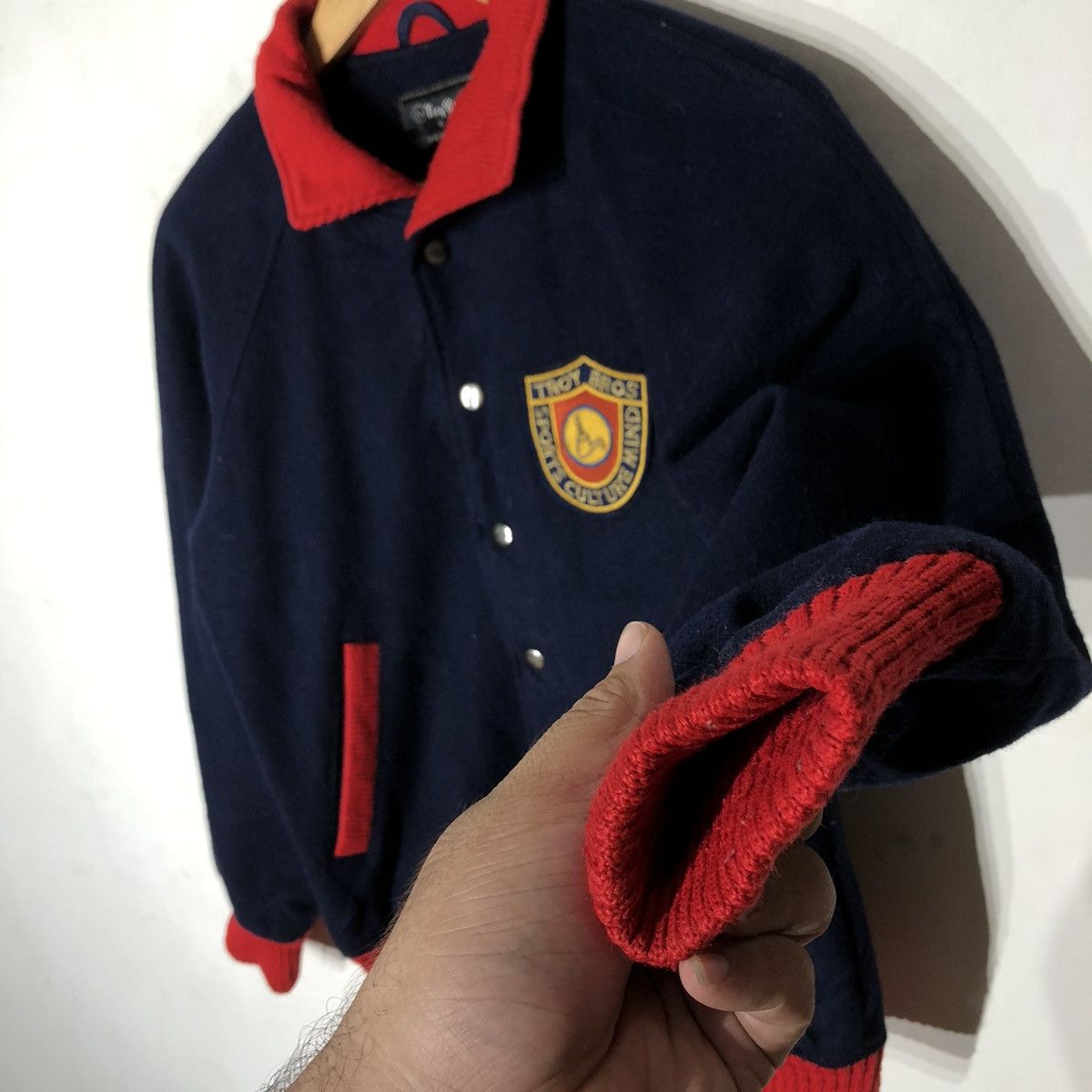 Japanese Brand VARSITY JACKET TROY BROS Size US S / EU 44-46 / 1 - 5 Thumbnail