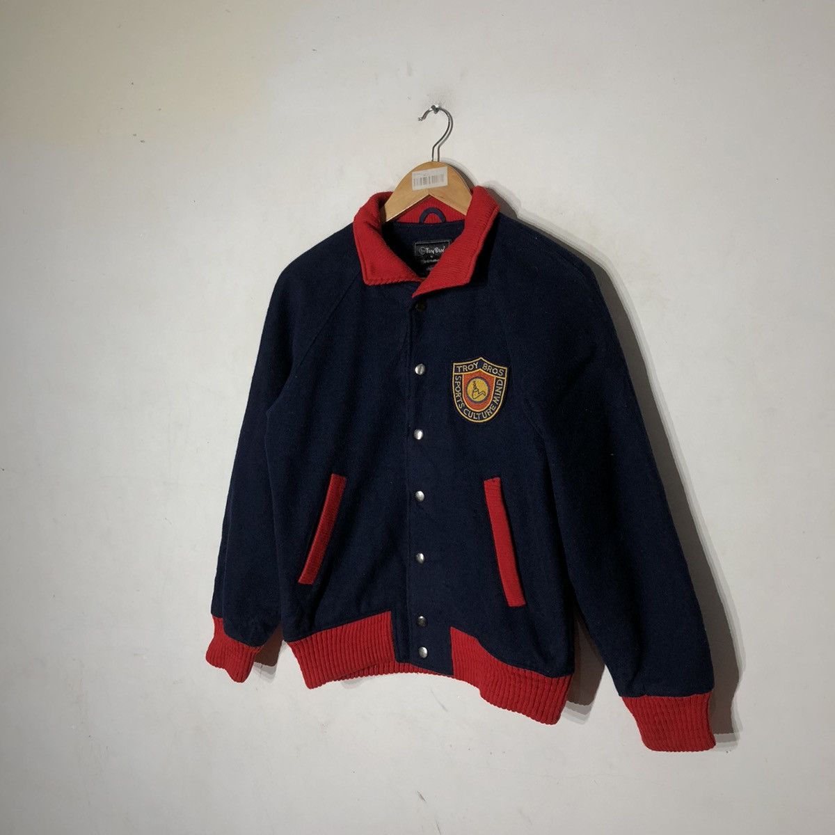 Japanese Brand VARSITY JACKET TROY BROS Size US S / EU 44-46 / 1 - 2 Thumbnail