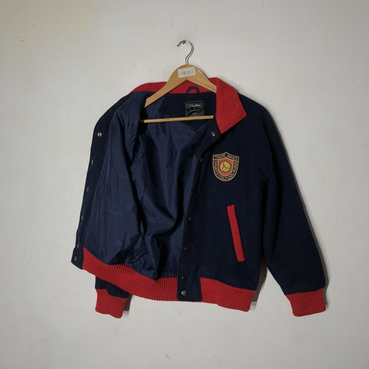 Japanese Brand VARSITY JACKET TROY BROS Size US S / EU 44-46 / 1 - 7 Thumbnail