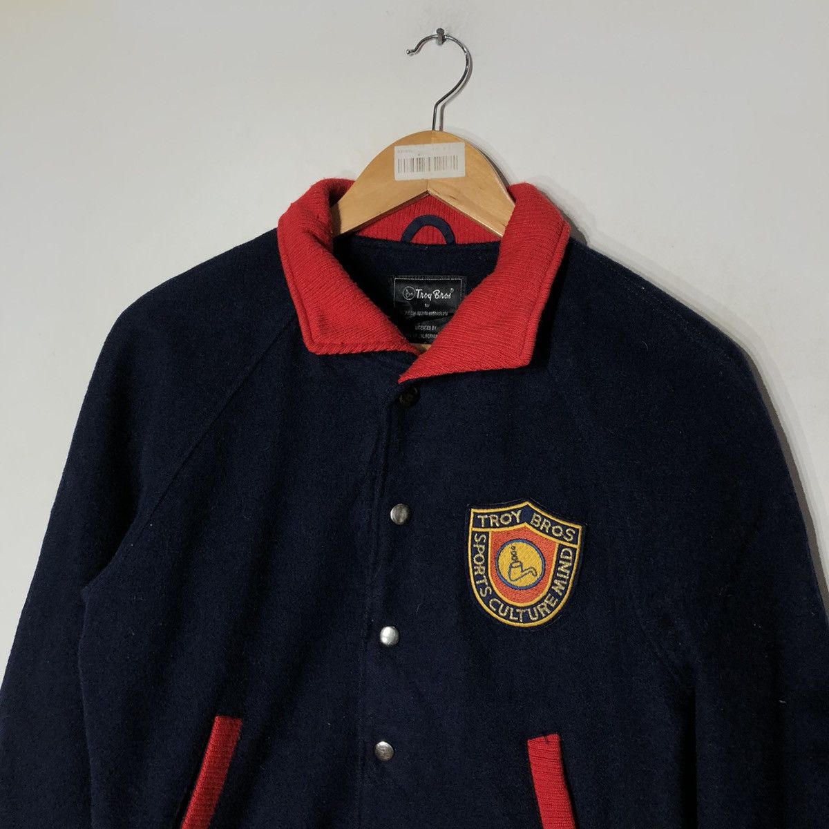 Japanese Brand VARSITY JACKET TROY BROS Size US S / EU 44-46 / 1 - 4 Thumbnail