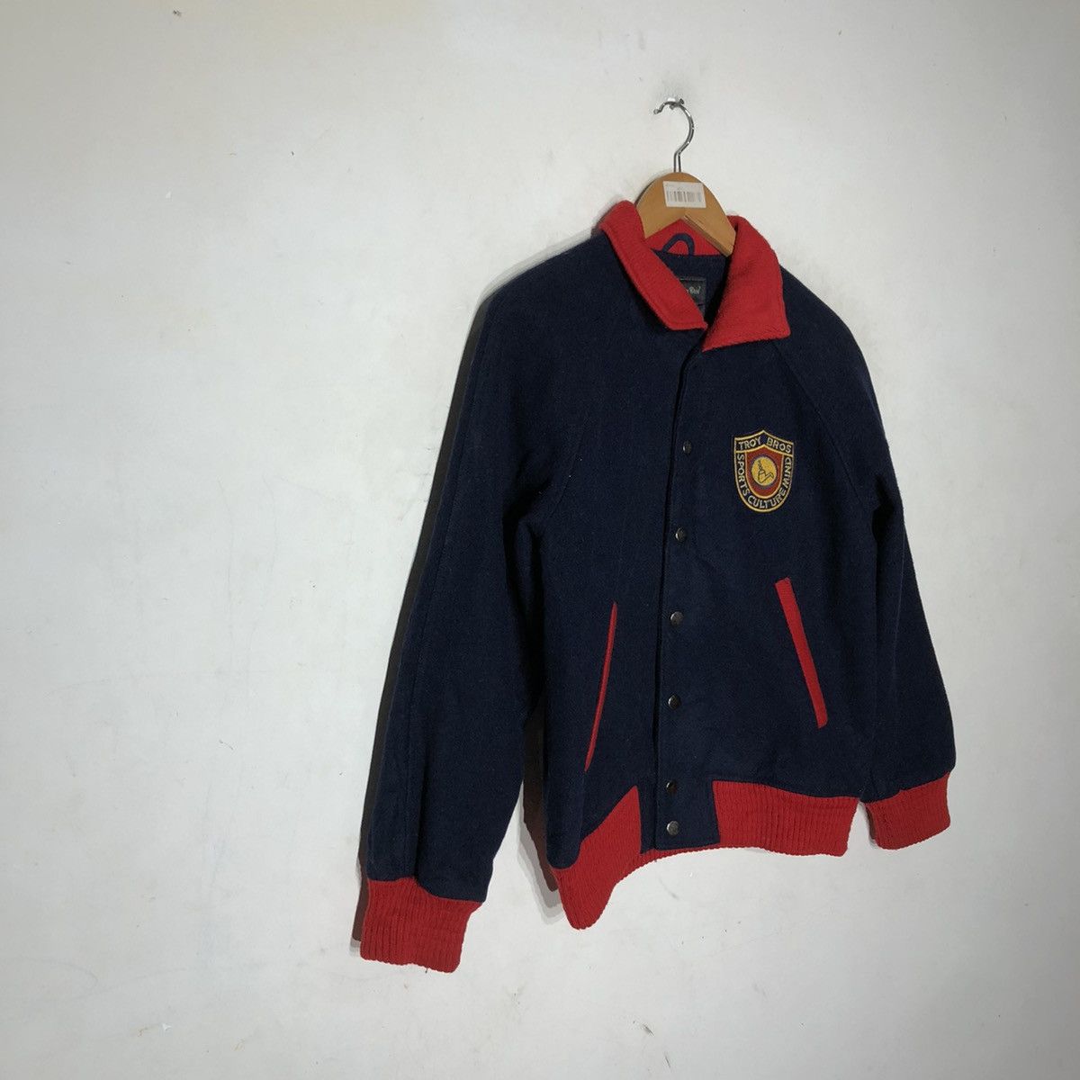 Japanese Brand VARSITY JACKET TROY BROS Size US S / EU 44-46 / 1 - 3 Thumbnail