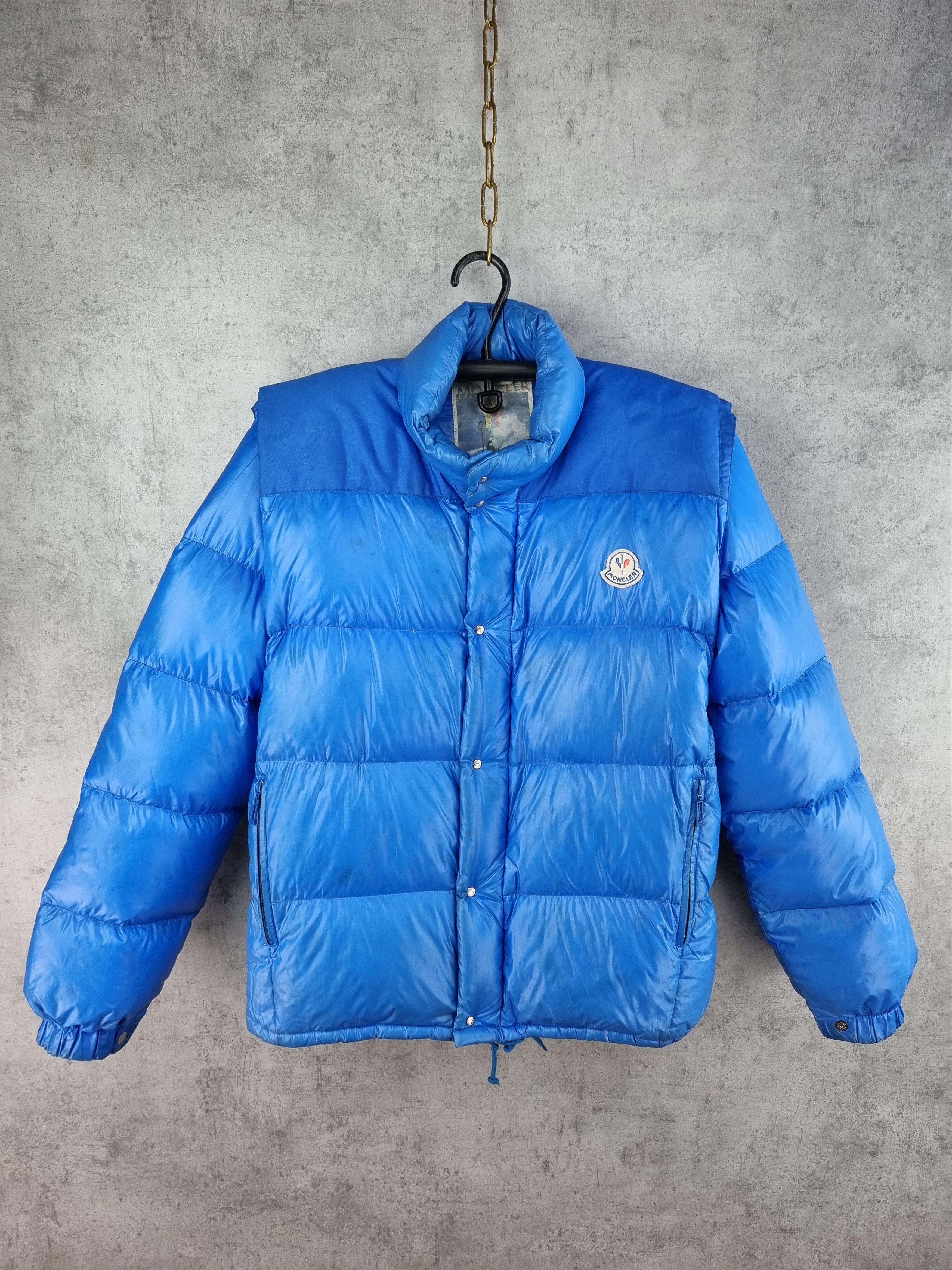 Moncler × Vintage 80s Moncler Down Puffer Vest Jacket Size US L / EU 52-54 / 3 - 24 Thumbnail