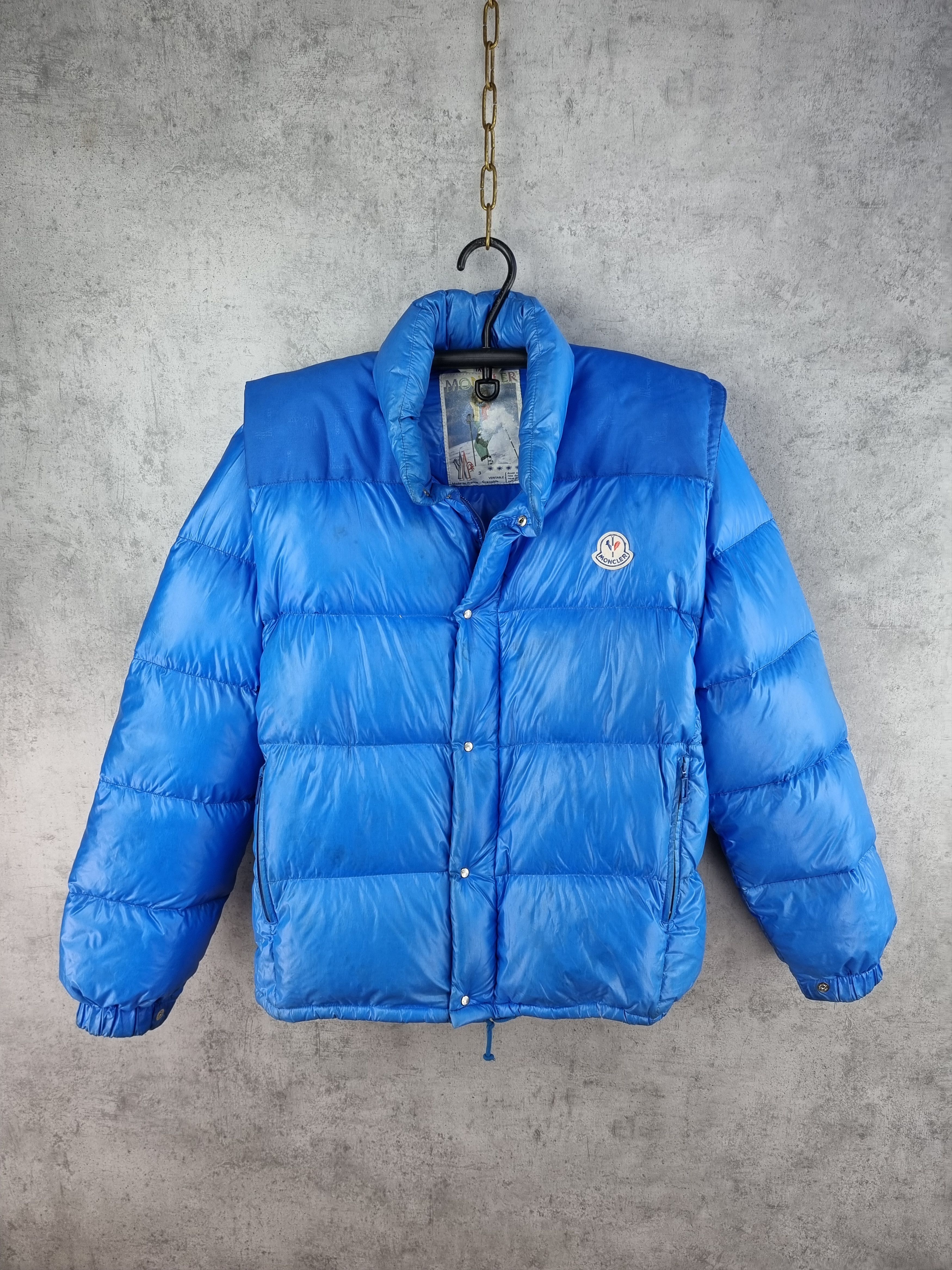 Moncler × Vintage 80s Moncler Down Puffer Vest Jacket Size US L / EU 52-54 / 3 - 1 Thumbnail