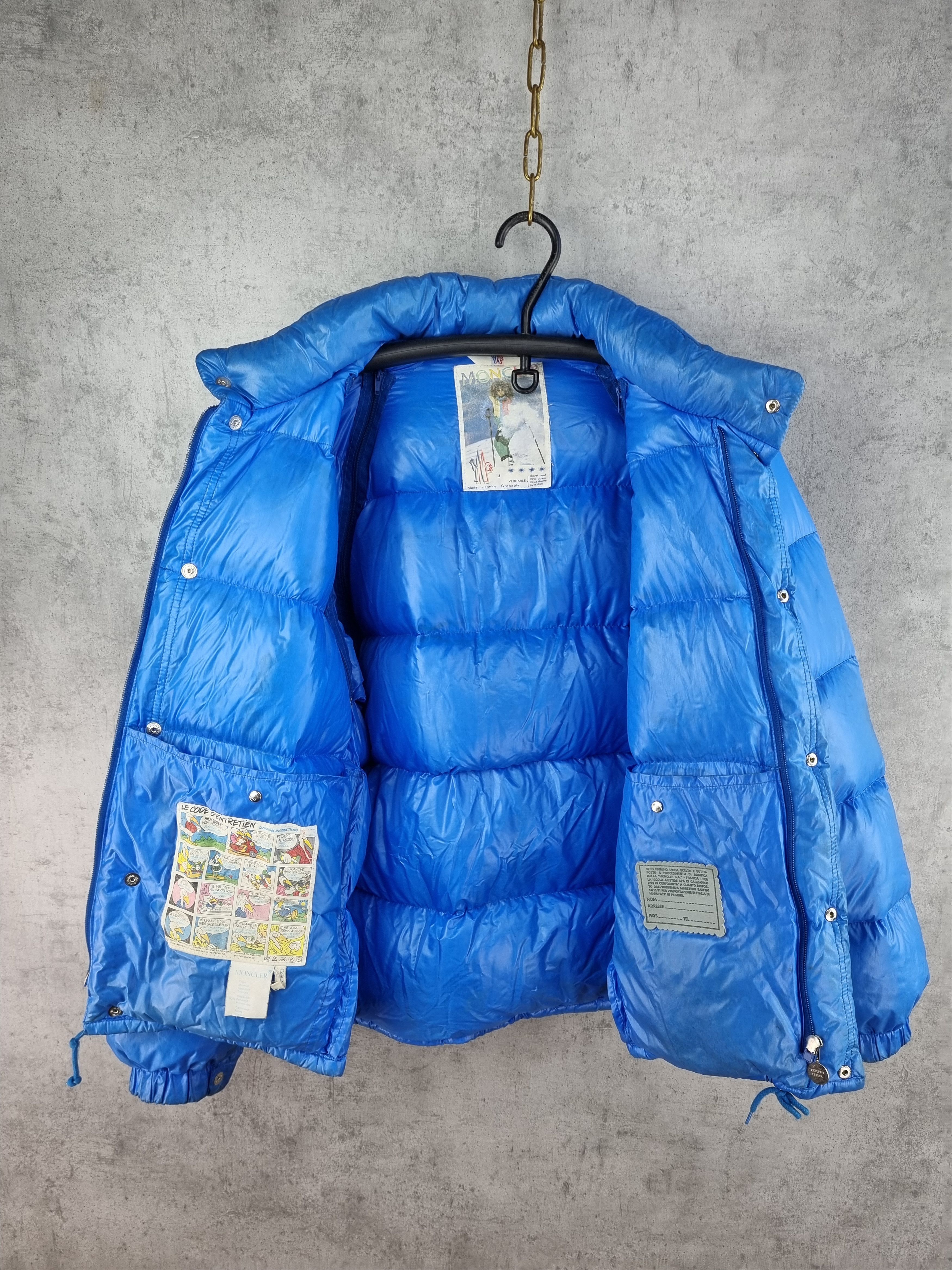 Moncler × Vintage 80s Moncler Down Puffer Vest Jacket Size US L / EU 52-54 / 3 - 3 Thumbnail