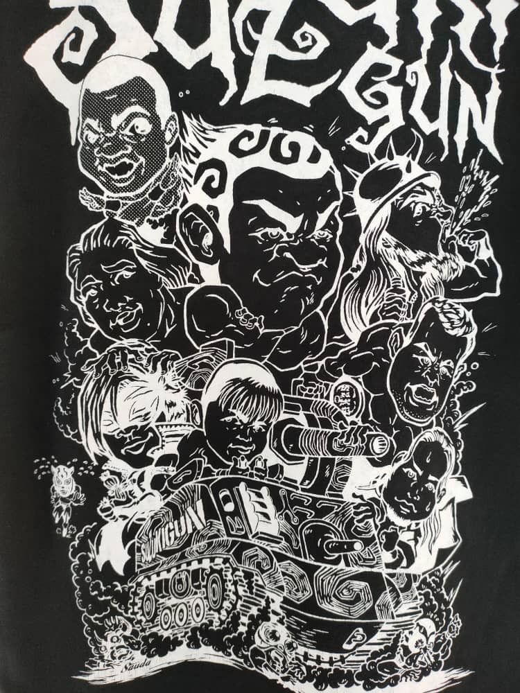 Japanese Brand Pile Driver Japanese Cartoon SUZUKI GUN T Size US XS / EU 42 / 0 - 3 Thumbnail