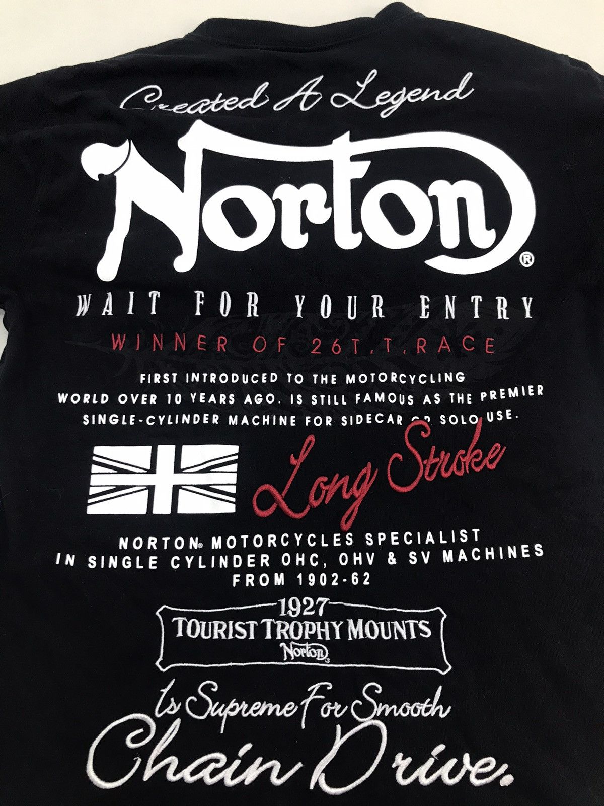 Gear for Sports × Norton The legends of Norton embroidered longsleeve tee Size US M / EU 48-50 / 2 - 17 Thumbnail