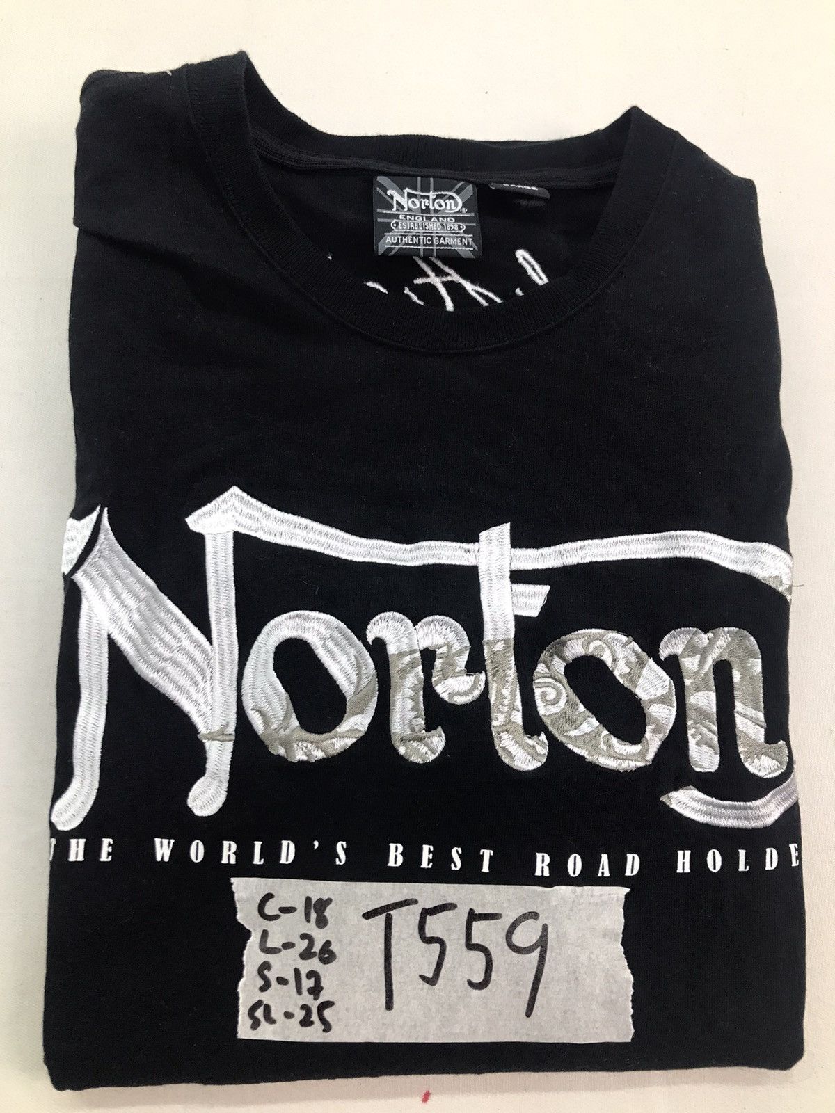 Gear for Sports × Norton The legends of Norton embroidered longsleeve tee Size US M / EU 48-50 / 2 - 23 Thumbnail