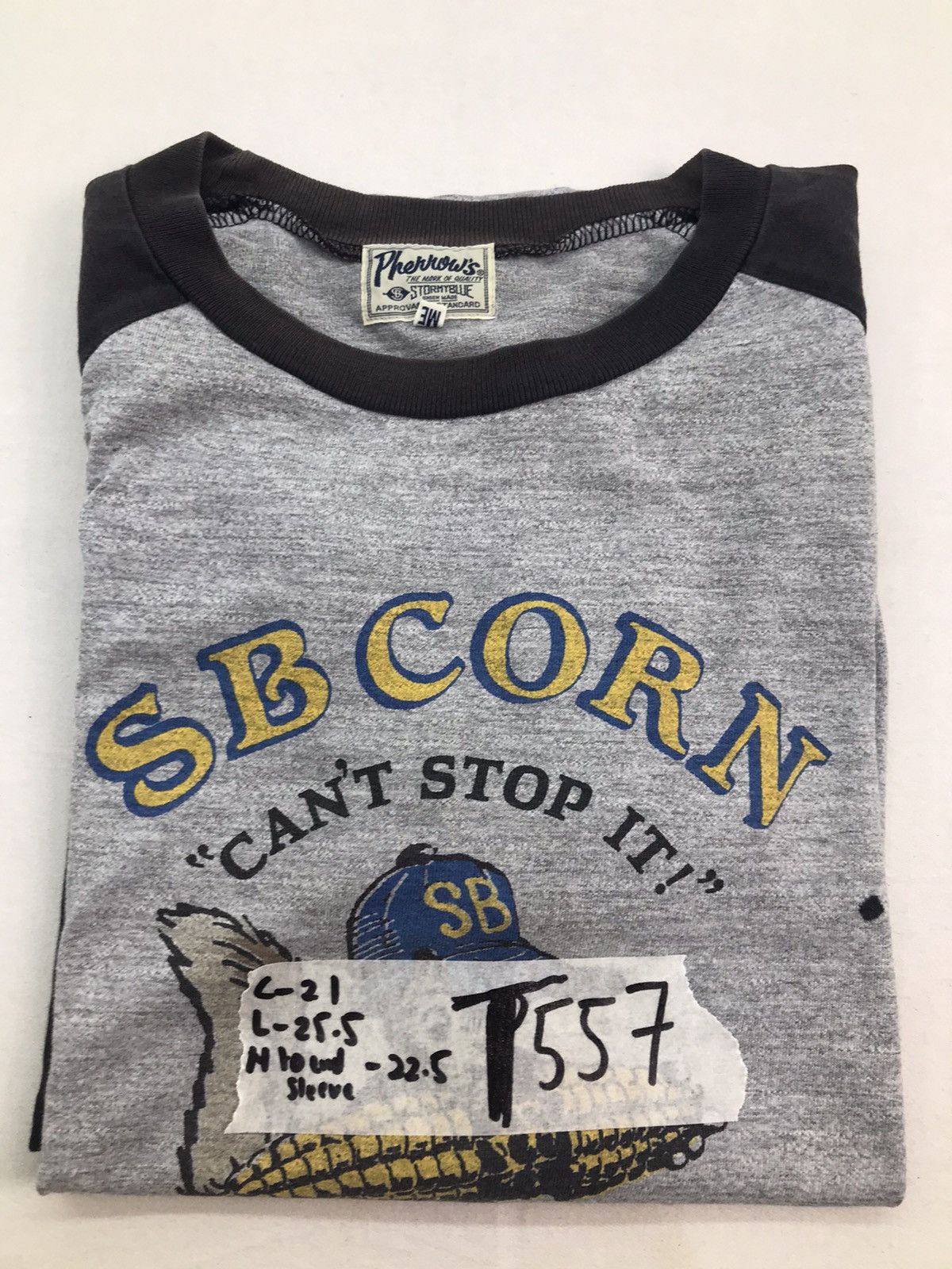 Japanese Brand × Pherrow's Pherrows japan SB corn raglan tshirt Size US M / EU 48-50 / 2 - 16 Thumbnail