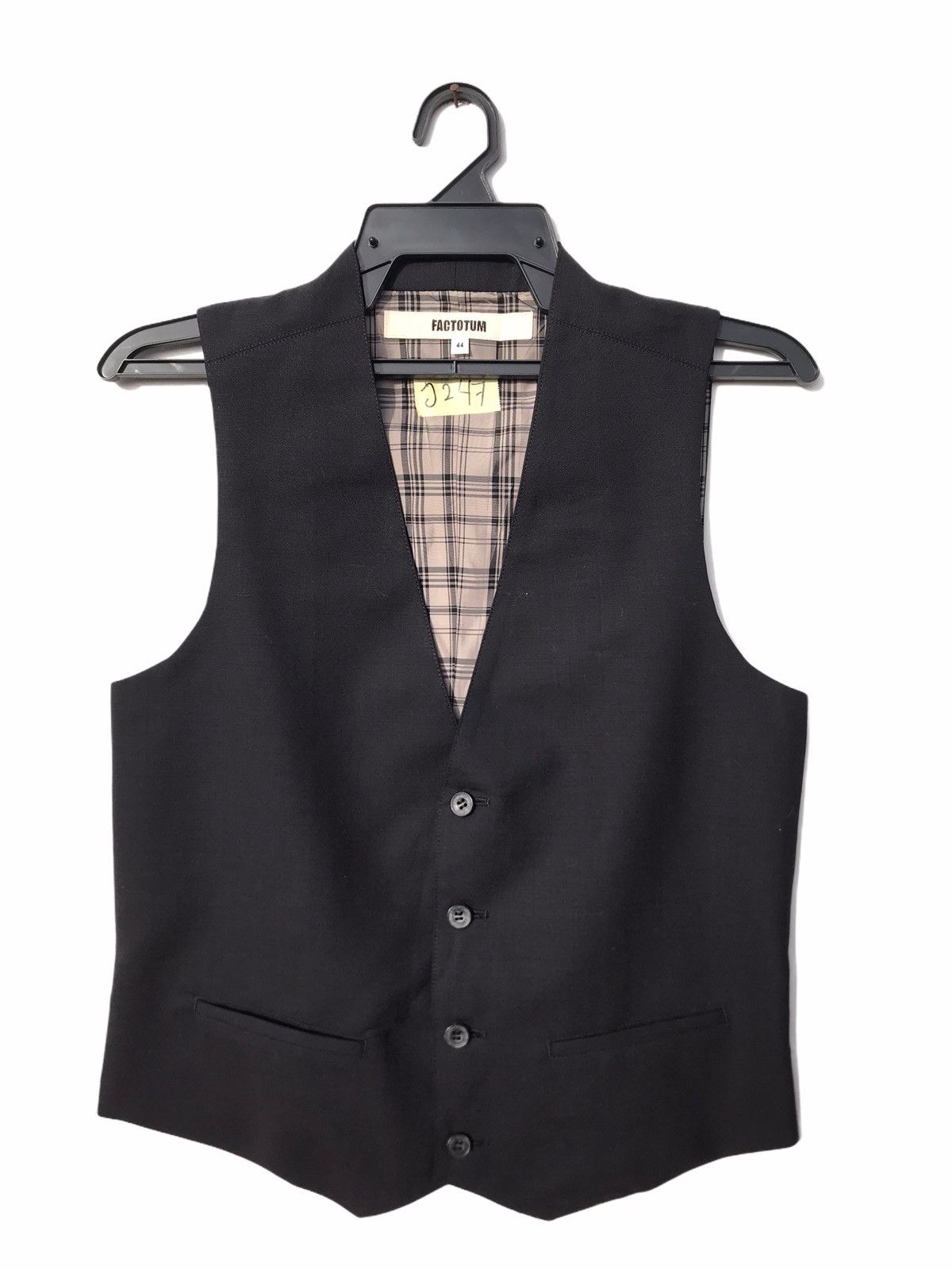 image of Factotum Designer Vest in Black, Men's (Size Small)