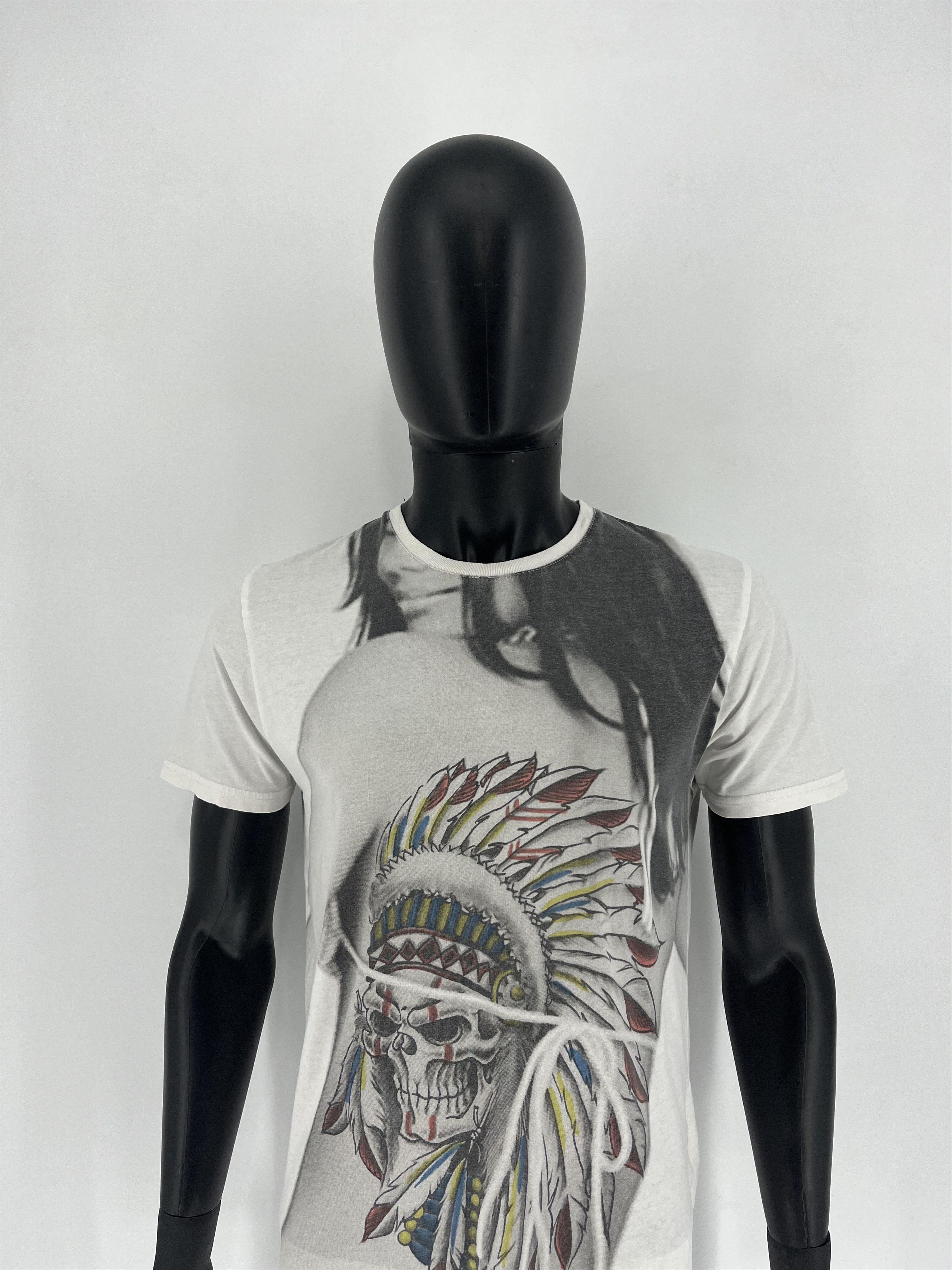 Other Vintage Y2k Sexy girl with Indian skull Rap Style T-shirt Size US L / EU 52-54 / 3 - 1 Thumbnail