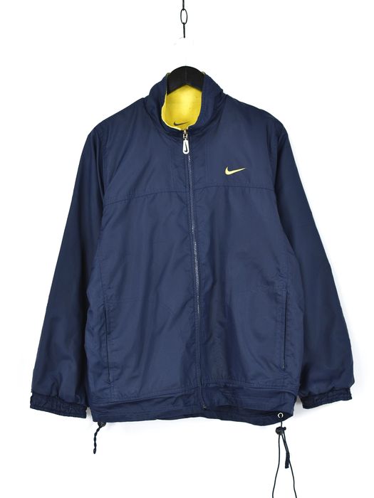 Nike Vintage Nike Reversible Nylon Fleece Jacket | Grailed