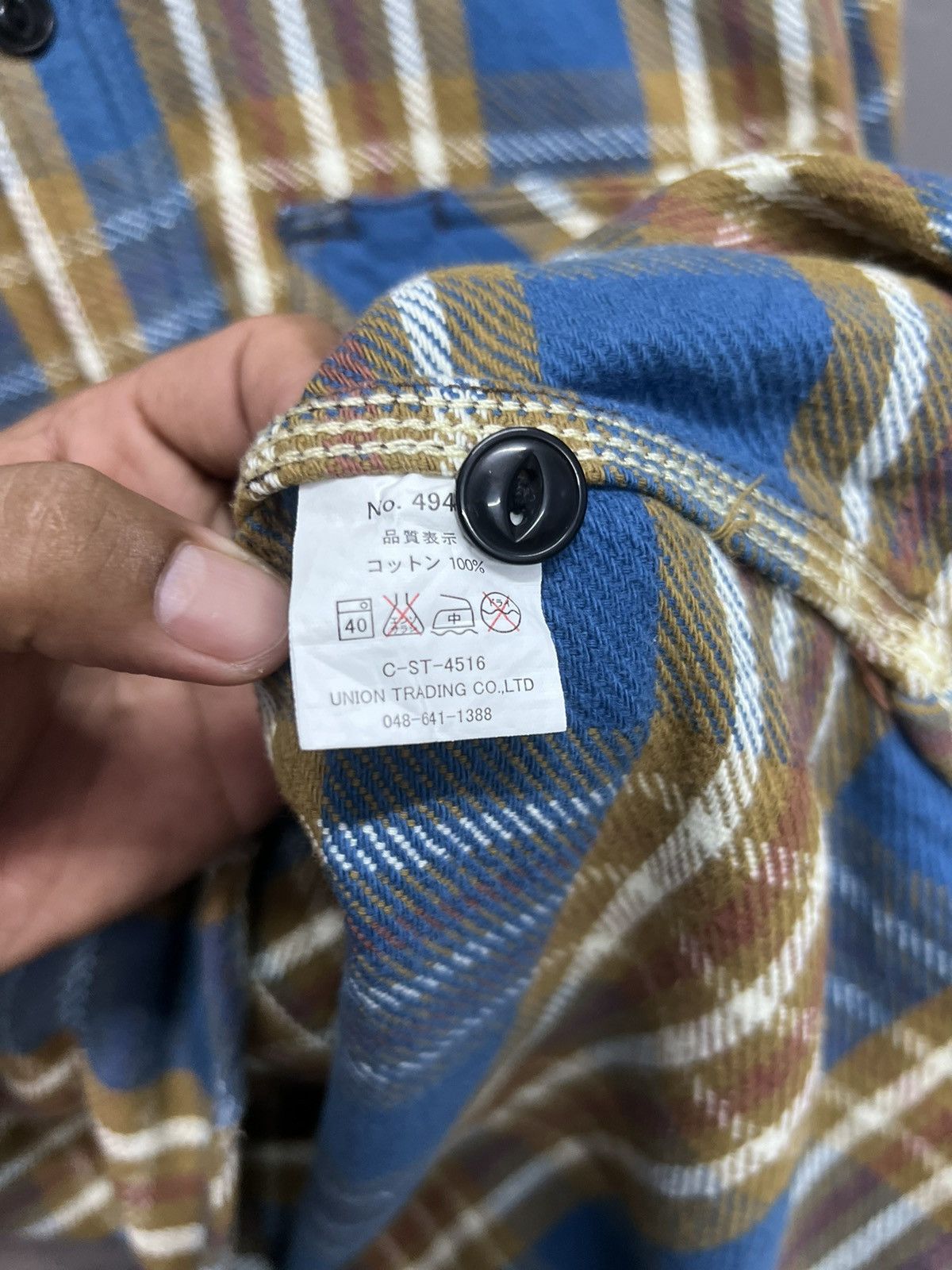 Vintage VINTAGE UNION MADE OF HOUSTON FLANNEL Size US L / EU 52-54 / 3 - 6 Thumbnail