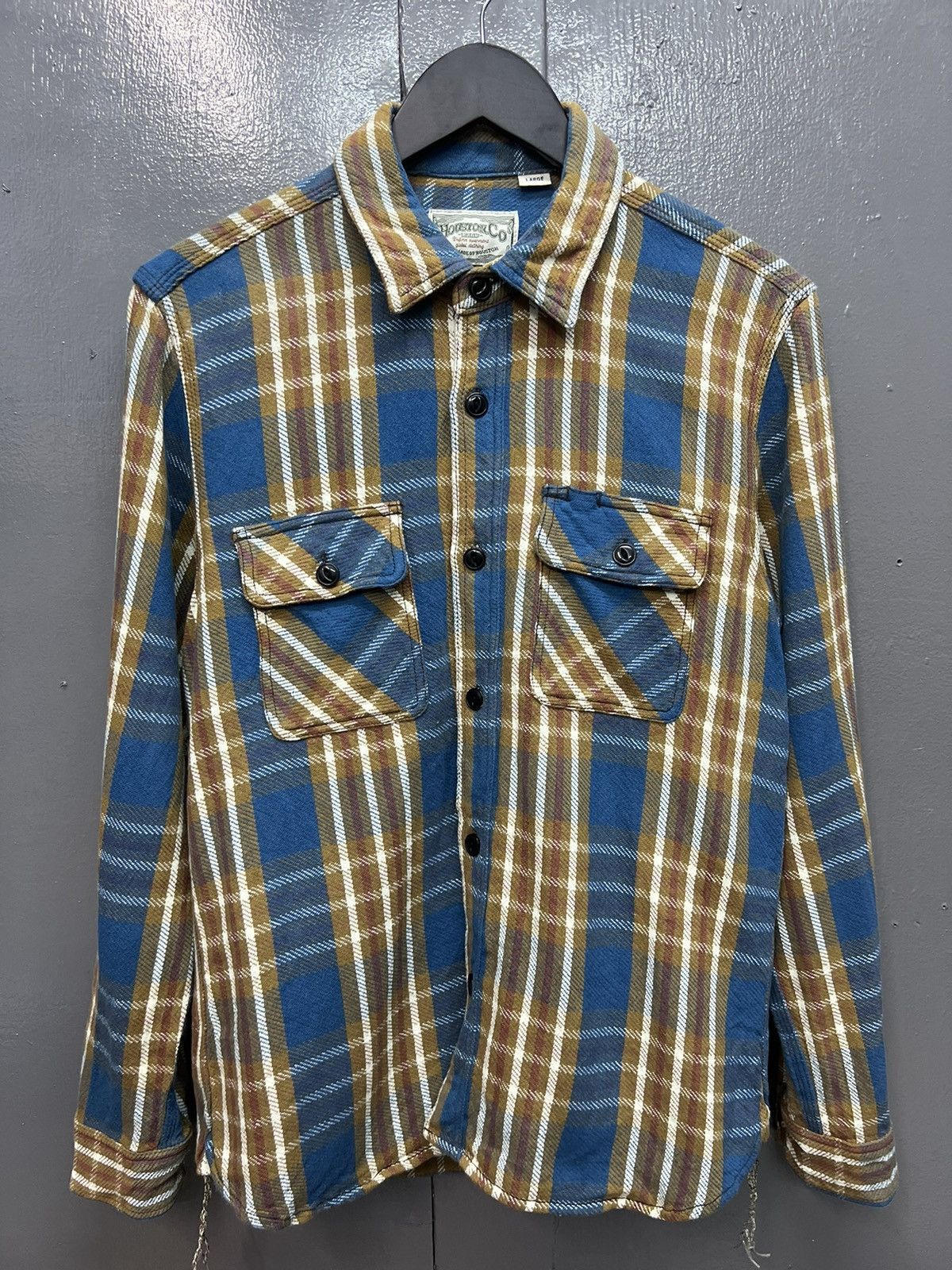 Vintage VINTAGE UNION MADE OF HOUSTON FLANNEL Size US L / EU 52-54 / 3 - 1 Thumbnail