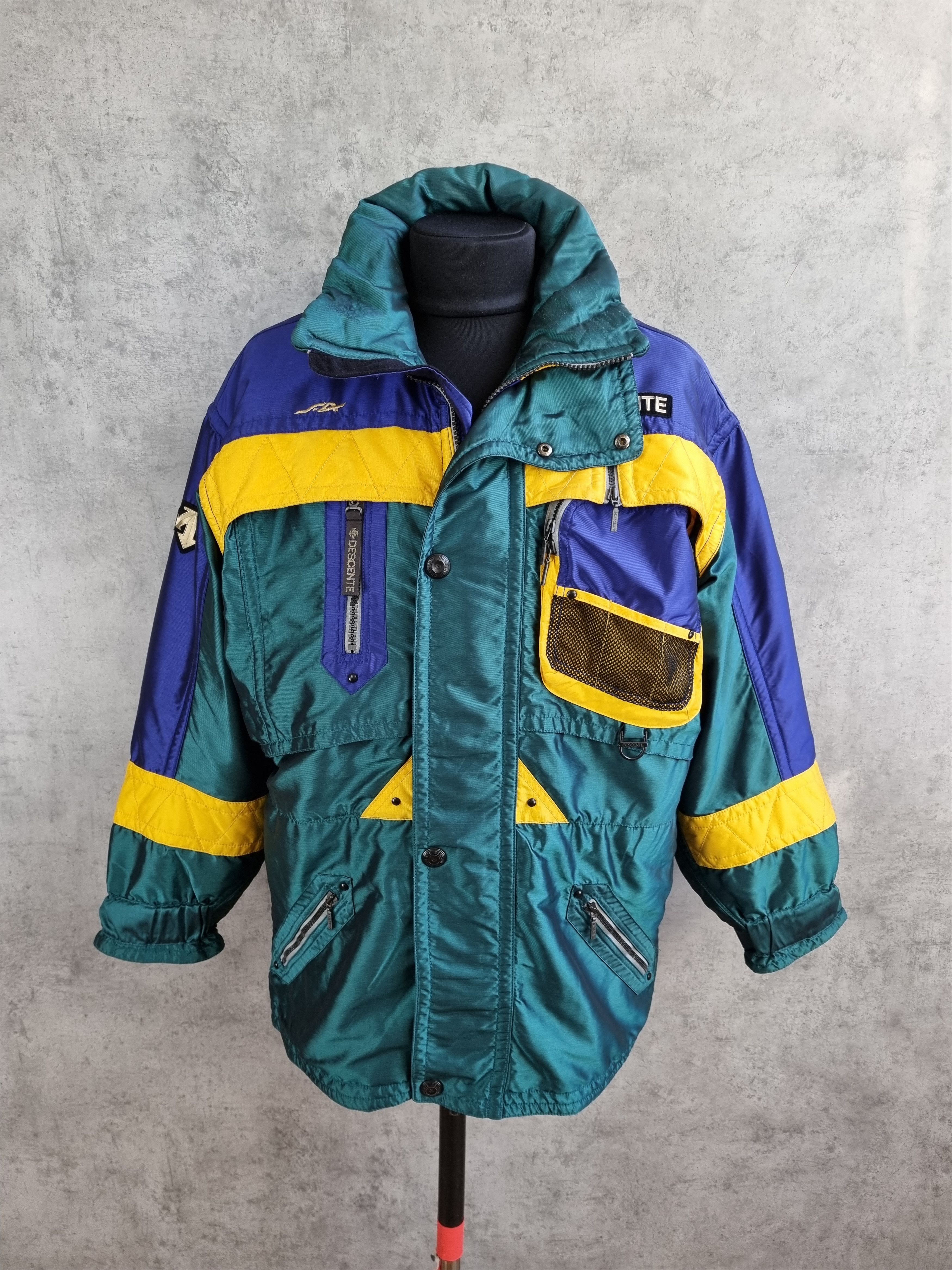 Asics × Descente × Vintage 90s DESCENTE Canada Ski Team Multi pocket Jacket Size US L / EU 52-54 / 3 - 22 Thumbnail