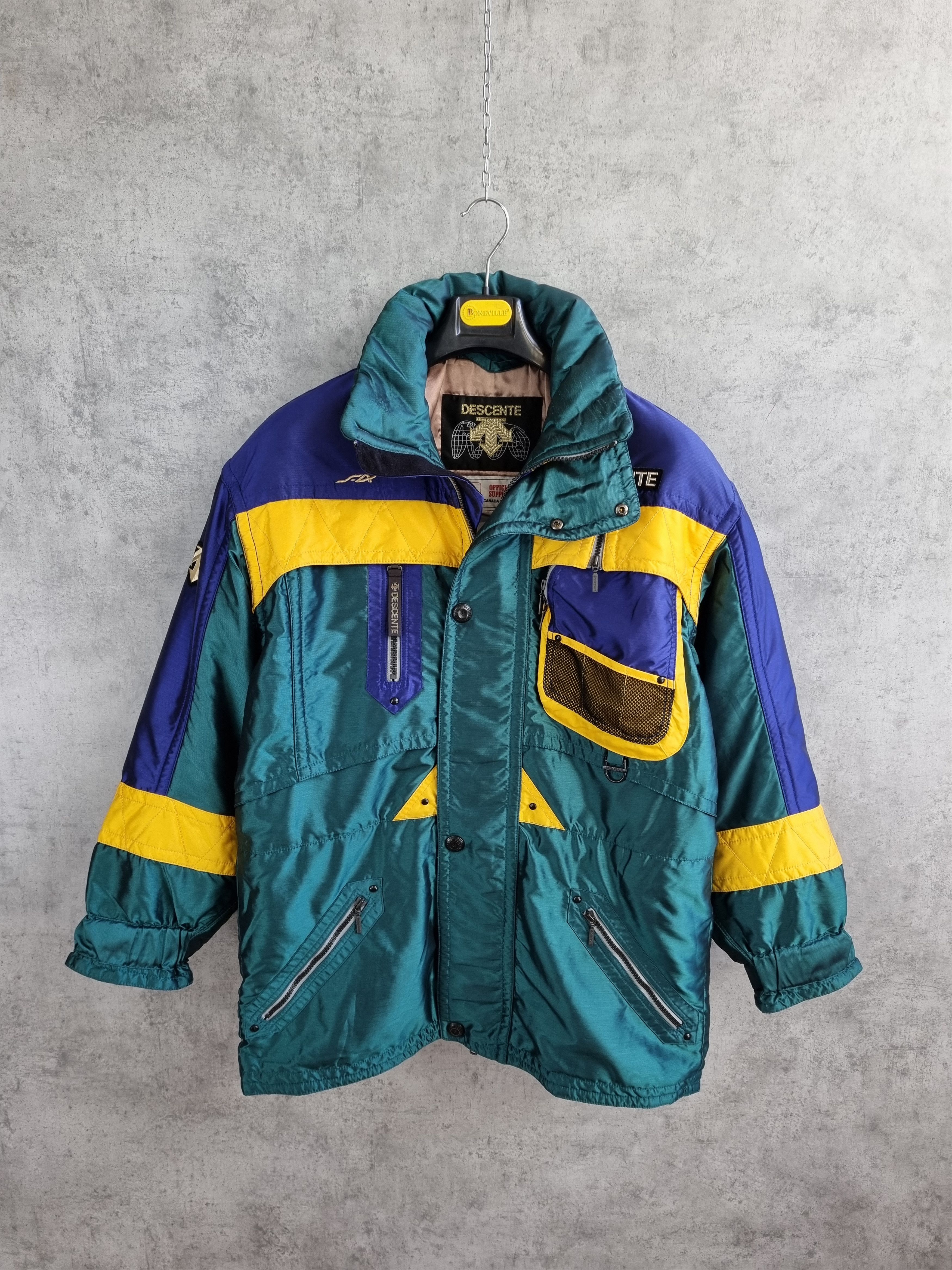 80's DESCENTE US ski teamモデル スキージャケット Vintage 80s Descente Skiing Jacket L Snowboard Competition