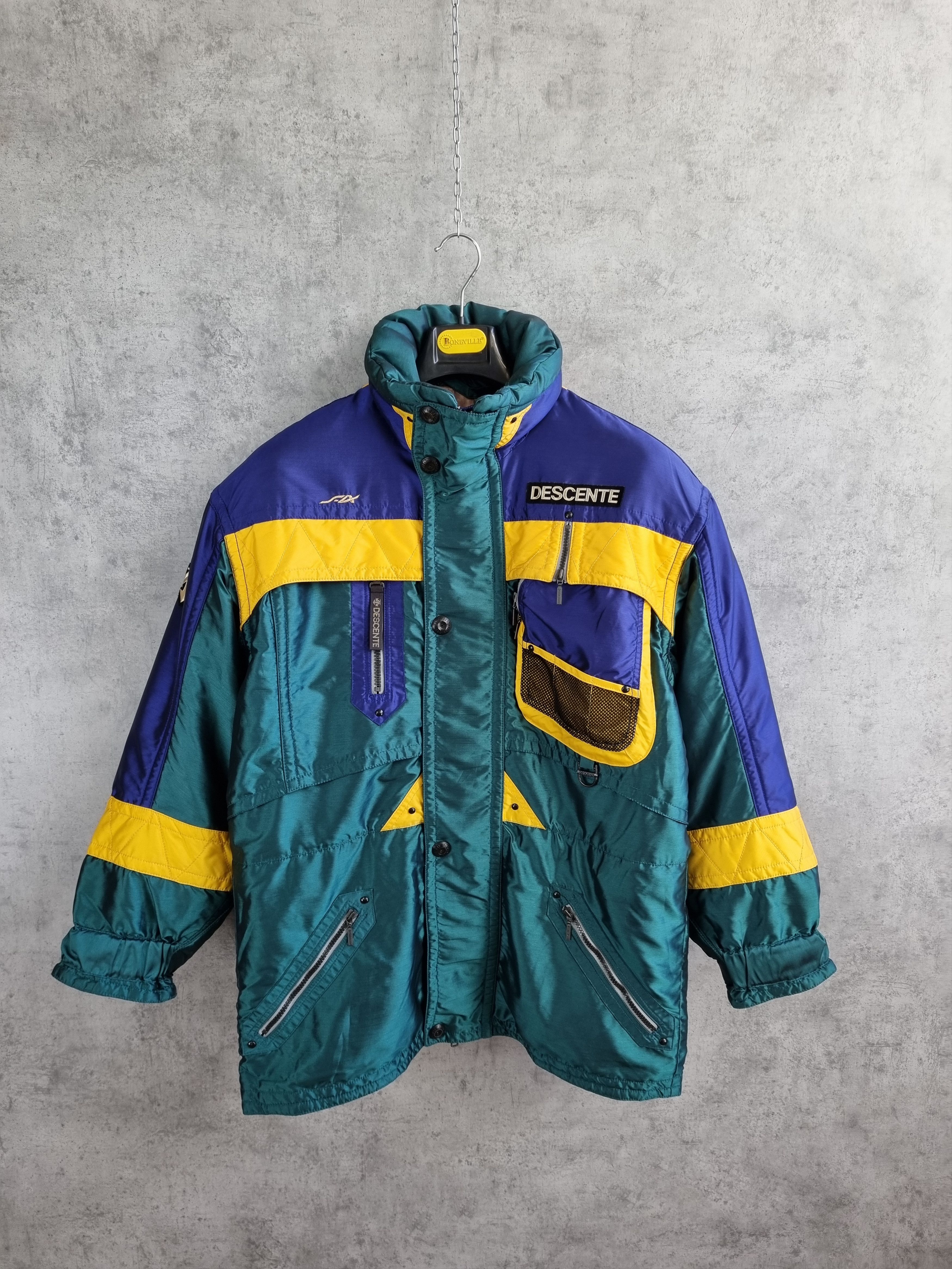 Asics × Descente × Vintage 90s DESCENTE Canada Ski Team Multi pocket Jacket Size US L / EU 52-54 / 3 - 7 Thumbnail
