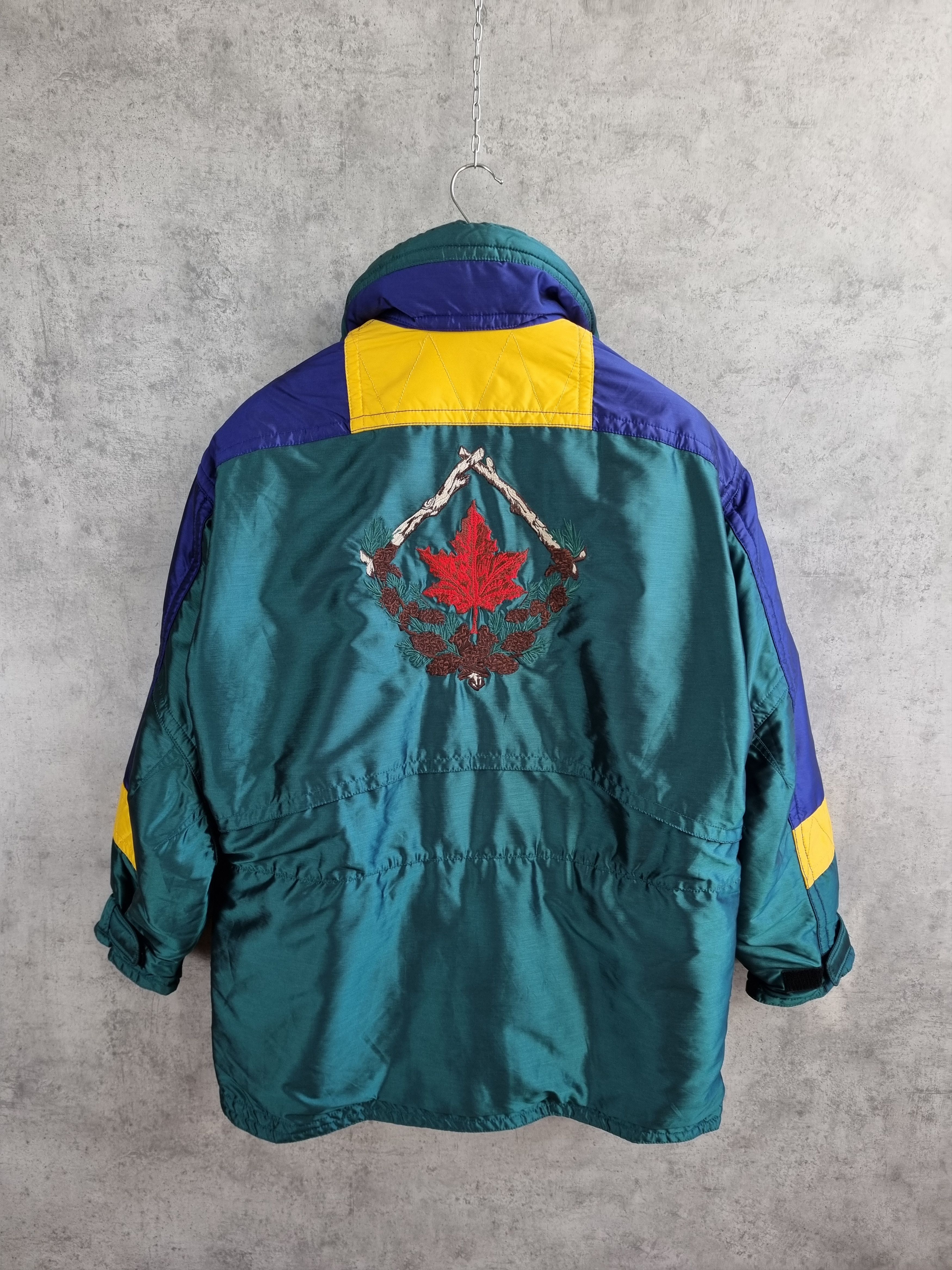 Asics × Descente × Vintage 90s DESCENTE Canada Ski Team Multi pocket Jacket Size US L / EU 52-54 / 3 - 2 Thumbnail