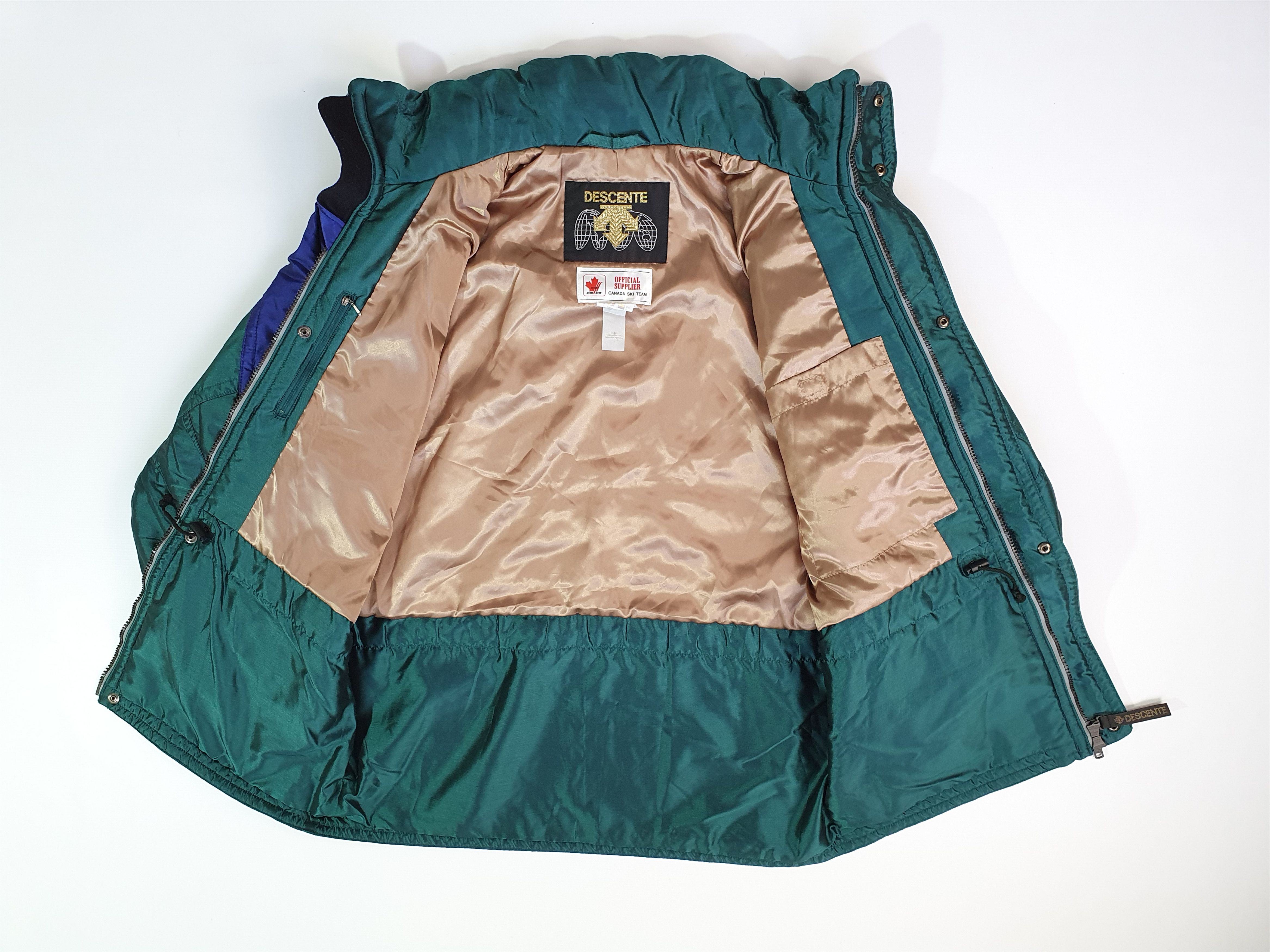 Asics × Descente × Vintage 90s DESCENTE Canada Ski Team Multi pocket Jacket Size US L / EU 52-54 / 3 - 8 Thumbnail