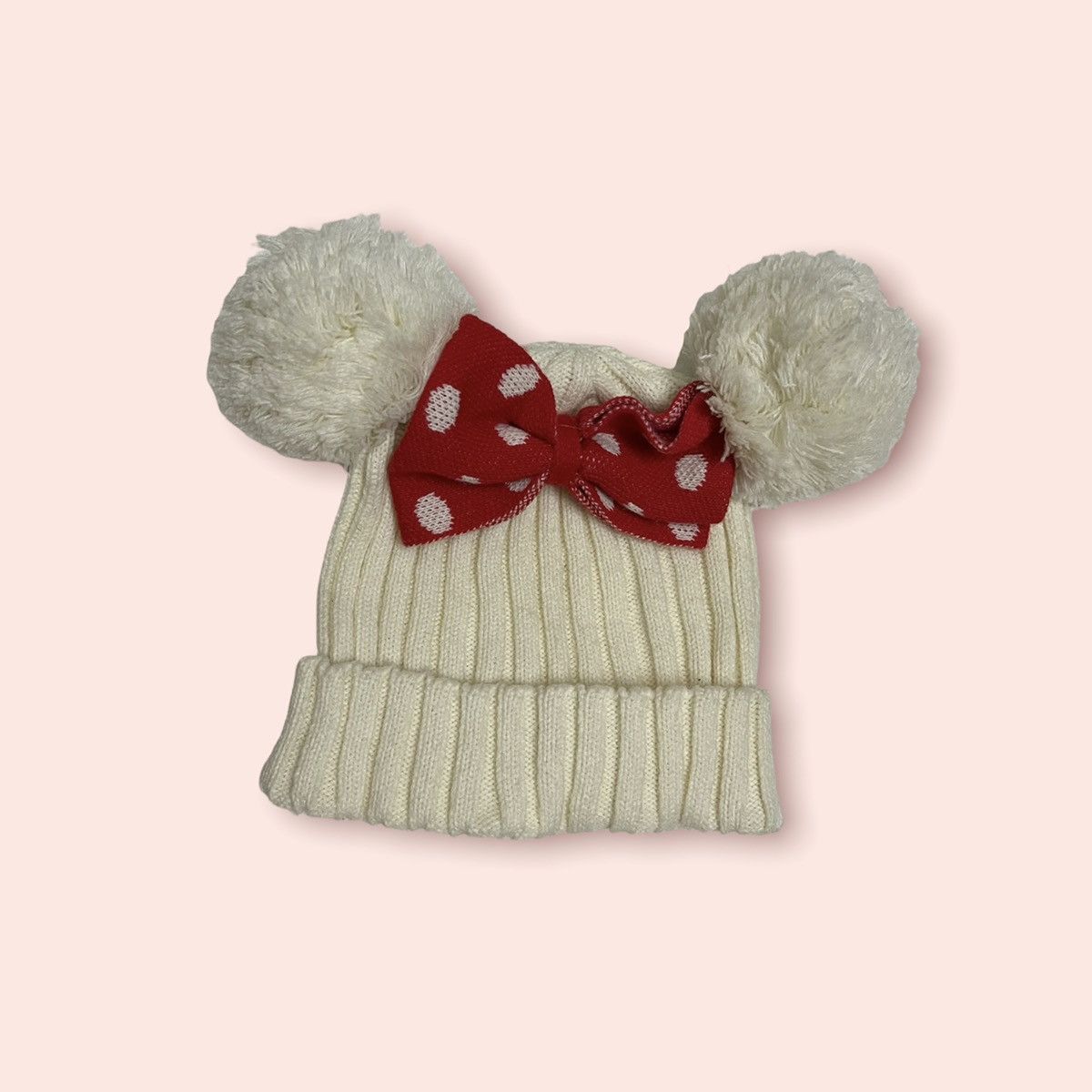 Cartoon Network × Disney × Mickey Mouse RARE DOUBLE POM MICKEY/MINNIE MOUSE EARS TOKYO DISNEY BEANIE Size ONE SIZE - 1 Thumbnail
