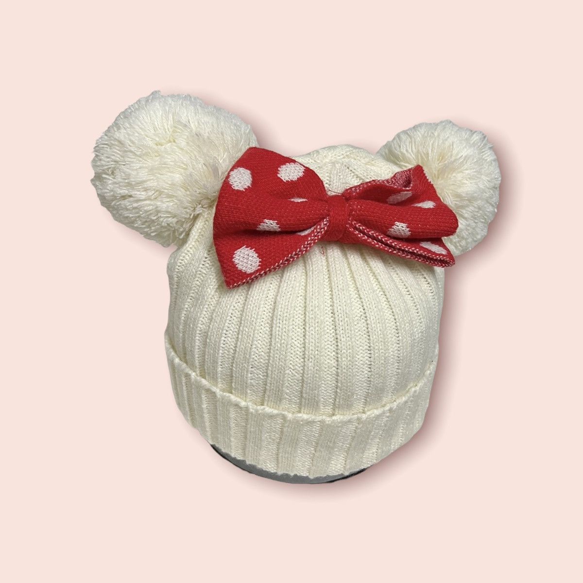 Cartoon Network × Disney × Mickey Mouse RARE DOUBLE POM MICKEY/MINNIE MOUSE EARS TOKYO DISNEY BEANIE Size ONE SIZE - 10 Thumbnail