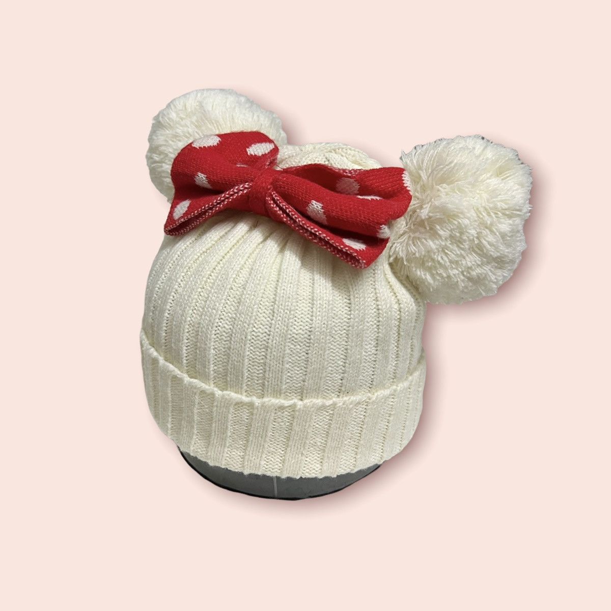 Cartoon Network × Disney × Mickey Mouse RARE DOUBLE POM MICKEY/MINNIE MOUSE EARS TOKYO DISNEY BEANIE Size ONE SIZE - 9 Thumbnail