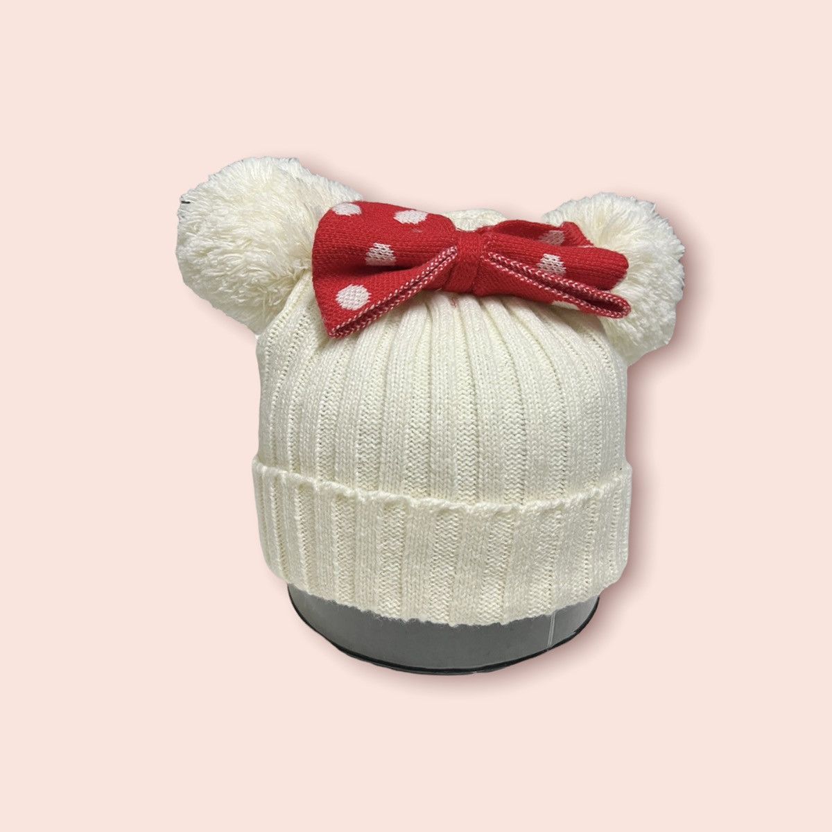 Cartoon Network × Disney × Mickey Mouse RARE DOUBLE POM MICKEY/MINNIE MOUSE EARS TOKYO DISNEY BEANIE Size ONE SIZE - 11 Thumbnail
