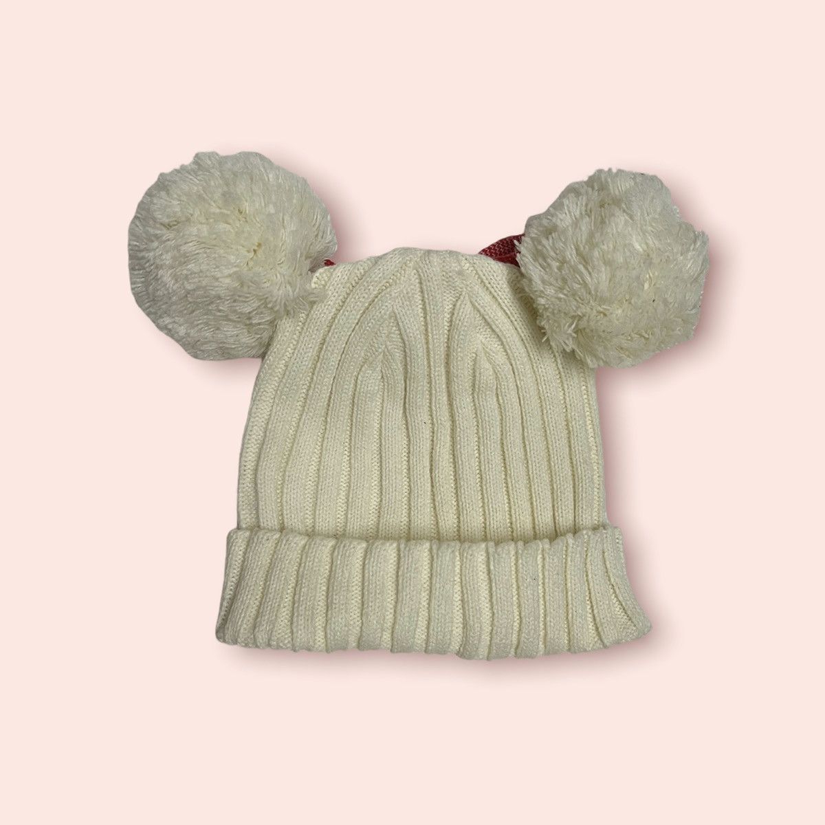 Cartoon Network × Disney × Mickey Mouse RARE DOUBLE POM MICKEY/MINNIE MOUSE EARS TOKYO DISNEY BEANIE Size ONE SIZE - 5 Thumbnail