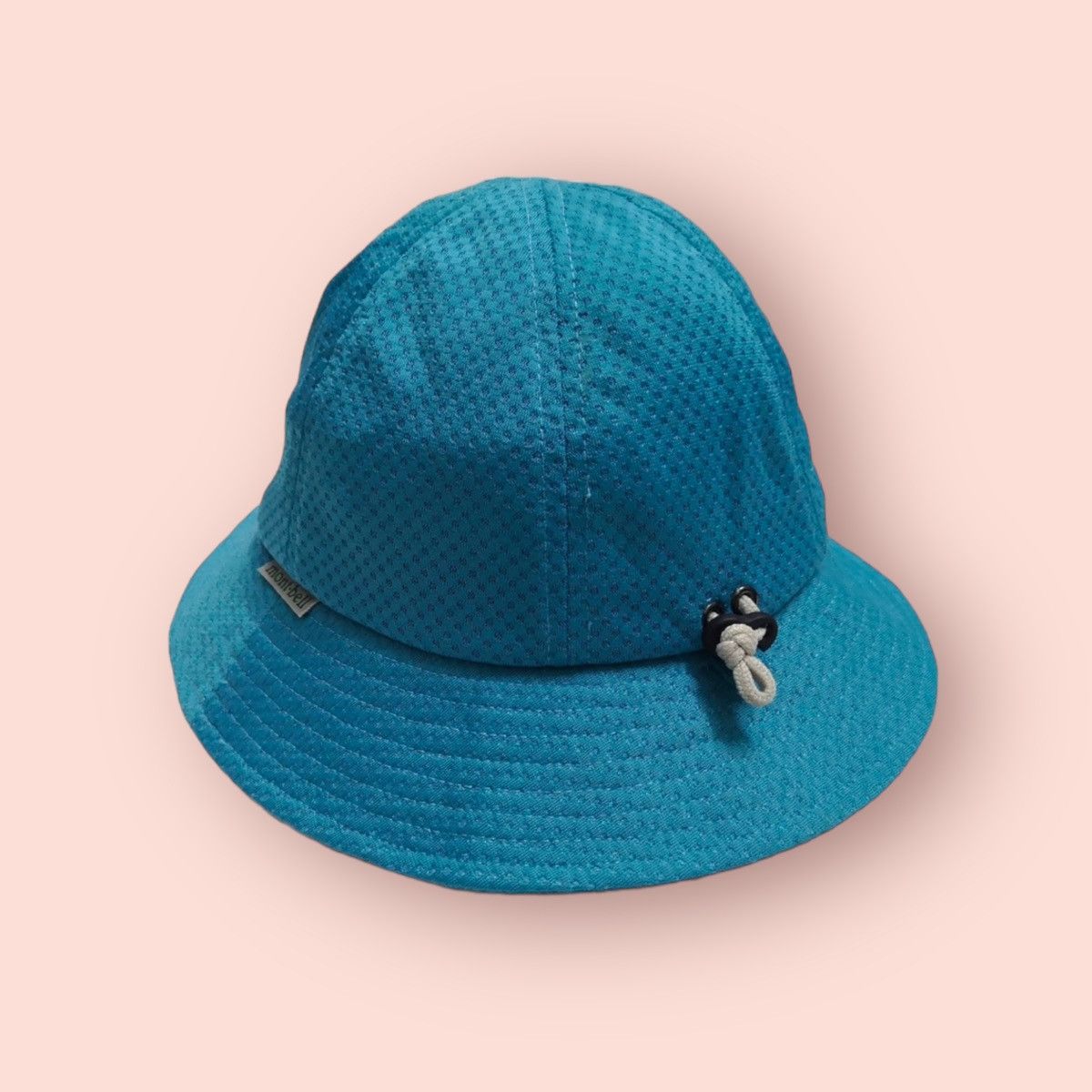 image of Vintage Montbell Kids Outdoor Bucket Hat in Cyan