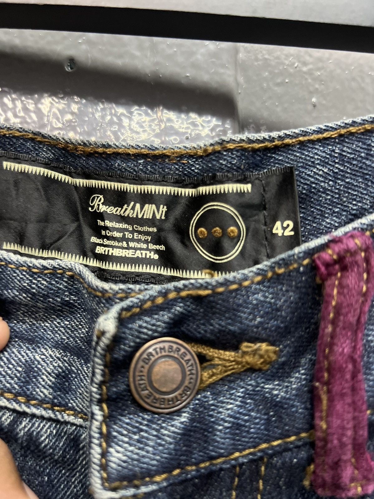 Japanese Brand BRTHBREATH DOUBLEWAIST DENIM JEANS SIZE 32 Size US 32 / EU 48 - 6 Thumbnail