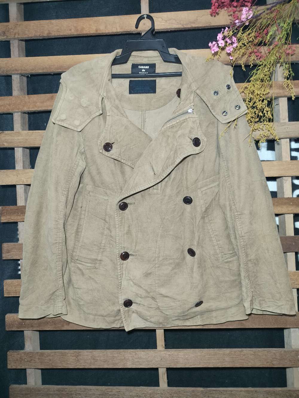 CABANE de ZUCCa CABANE DE ZUCCA DOUBLE BREAST HOODIE JACKET Size M / US 6-8 / IT 42-44 - 2 Thumbnail