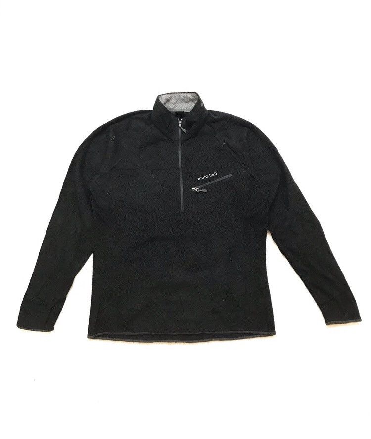 Montbell × Vintage Vintage 90s Montbell Halfzip Long Sleeve Tshirt Size S / US 4 / IT 40 - 1 Thumbnail