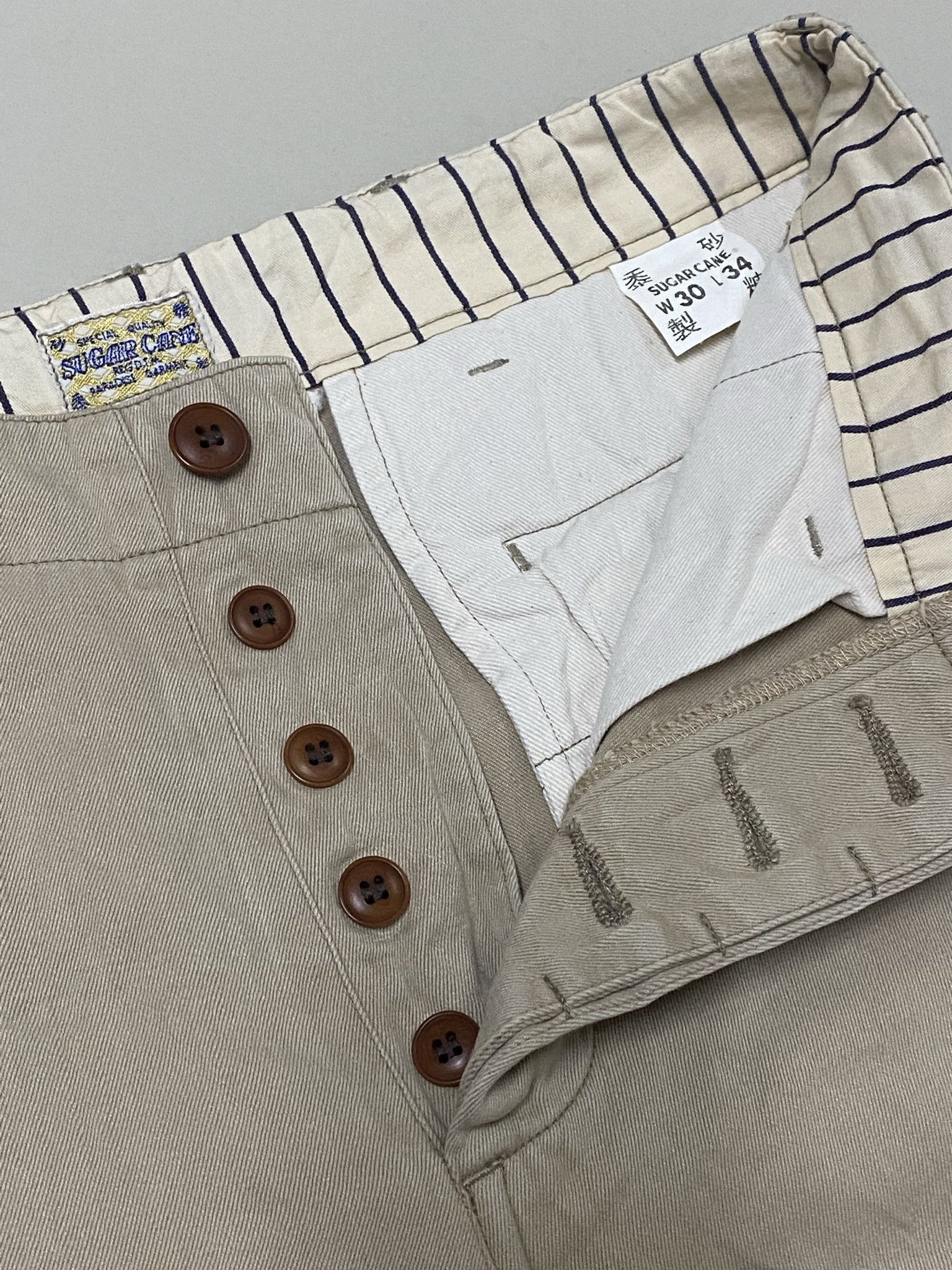 Japanese Brand Sugar Cane Japan Toyo Enterprise Khakis Pants Size US 30 / EU 46 - 2 Thumbnail
