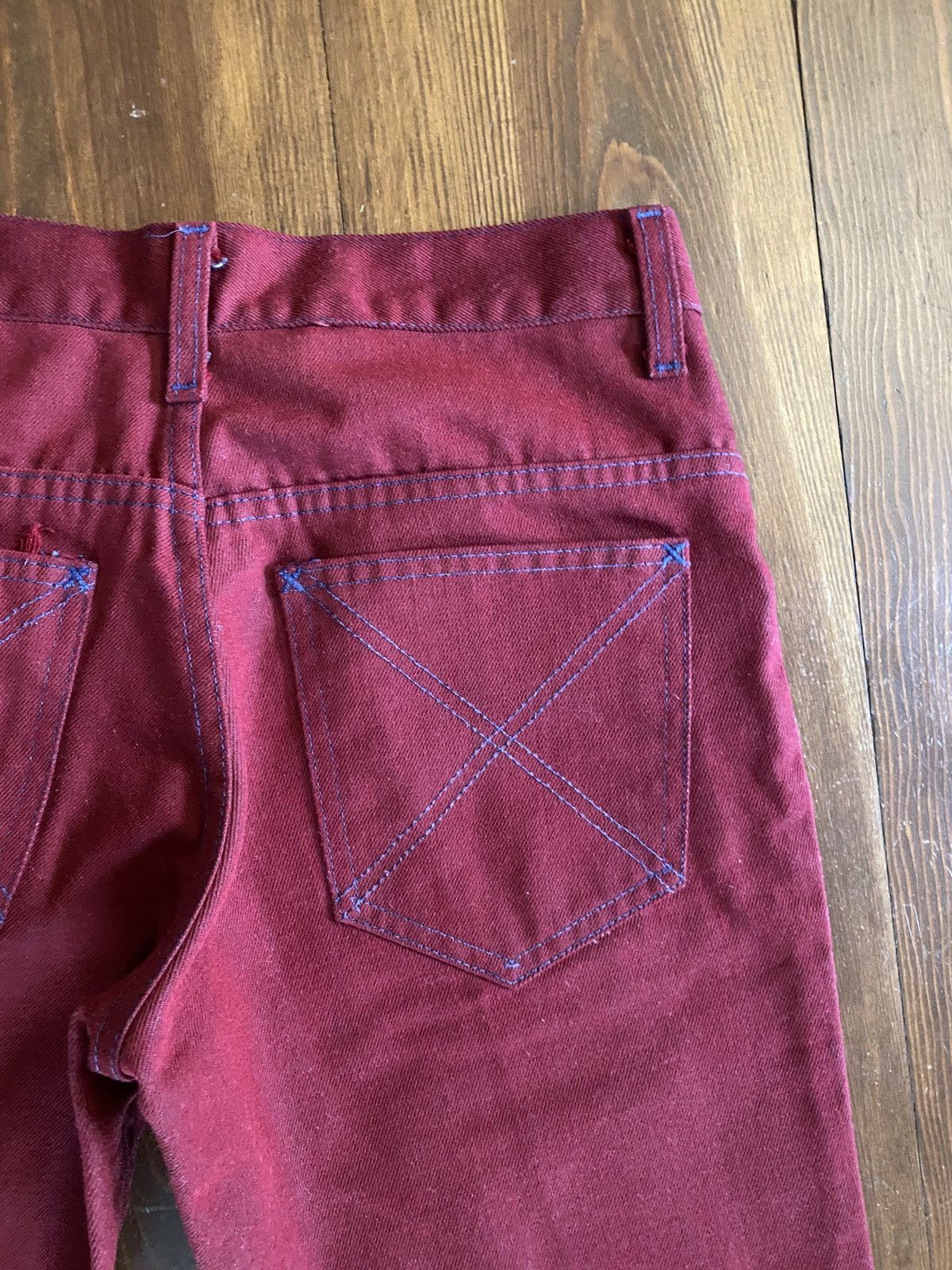 Sears × Vintage Vintage 60’s Sears Bell Bottom Denim Jeans 28x29 Pants Size US 28 / EU 44 - 19 Thumbnail