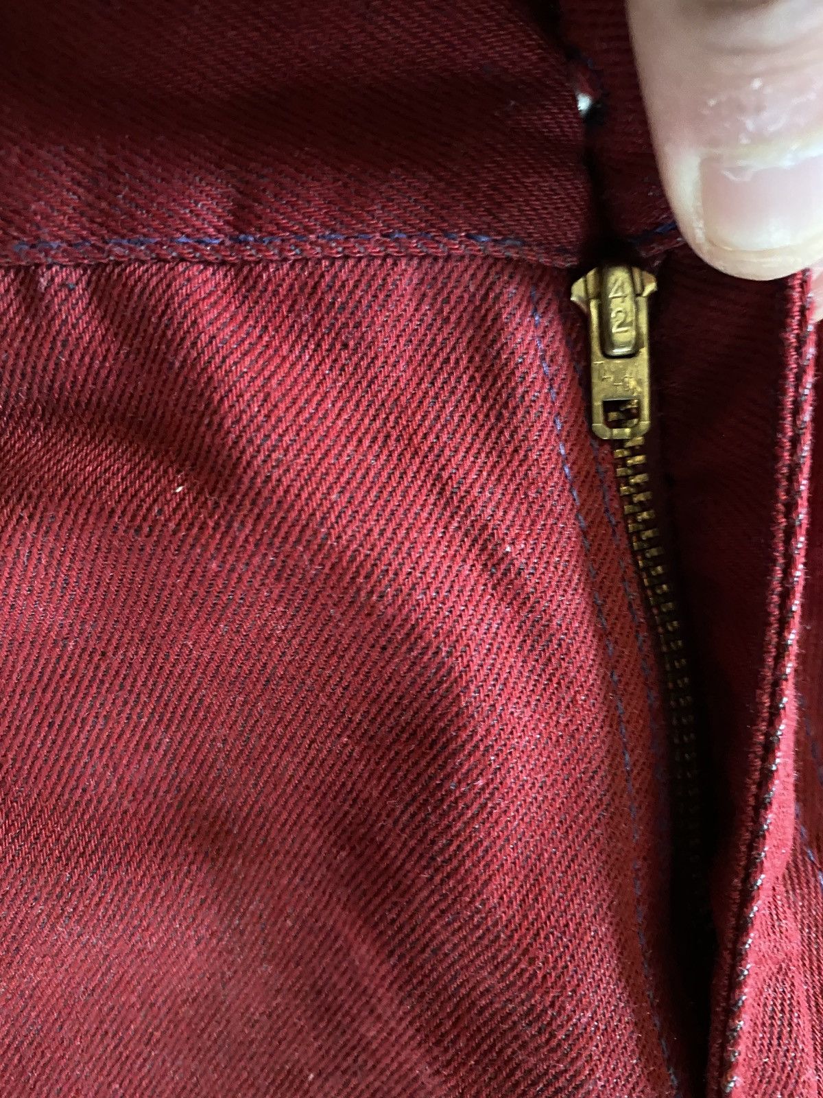 Sears × Vintage Vintage 60’s Sears Bell Bottom Denim Jeans 28x29 Pants Size US 28 / EU 44 - 9 Thumbnail