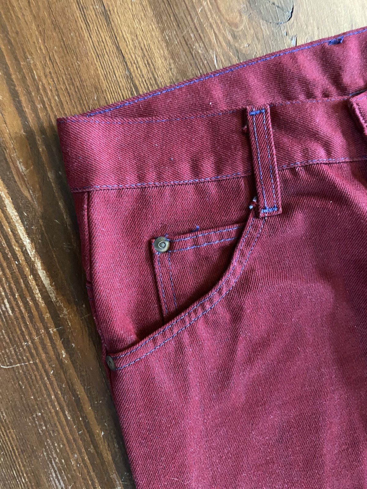 Sears × Vintage Vintage 60’s Sears Bell Bottom Denim Jeans 28x29 Pants Size US 28 / EU 44 - 6 Thumbnail