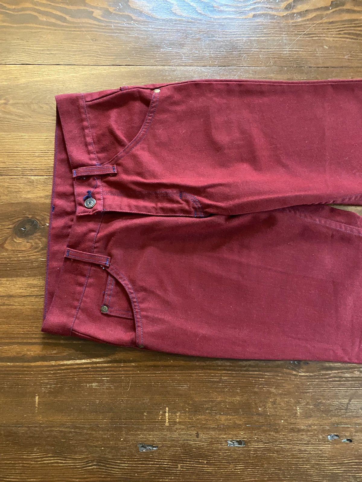 Sears × Vintage Vintage 60’s Sears Bell Bottom Denim Jeans 28x29 Pants Size US 28 / EU 44 - 4 Thumbnail