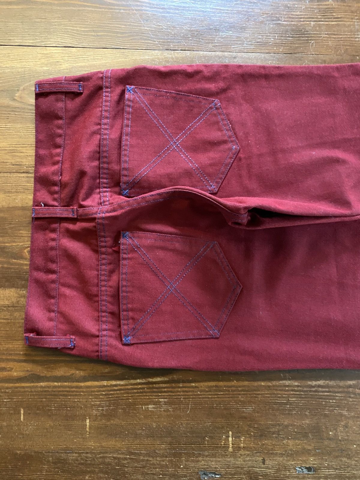 Sears × Vintage Vintage 60’s Sears Bell Bottom Denim Jeans 28x29 Pants Size US 28 / EU 44 - 16 Thumbnail