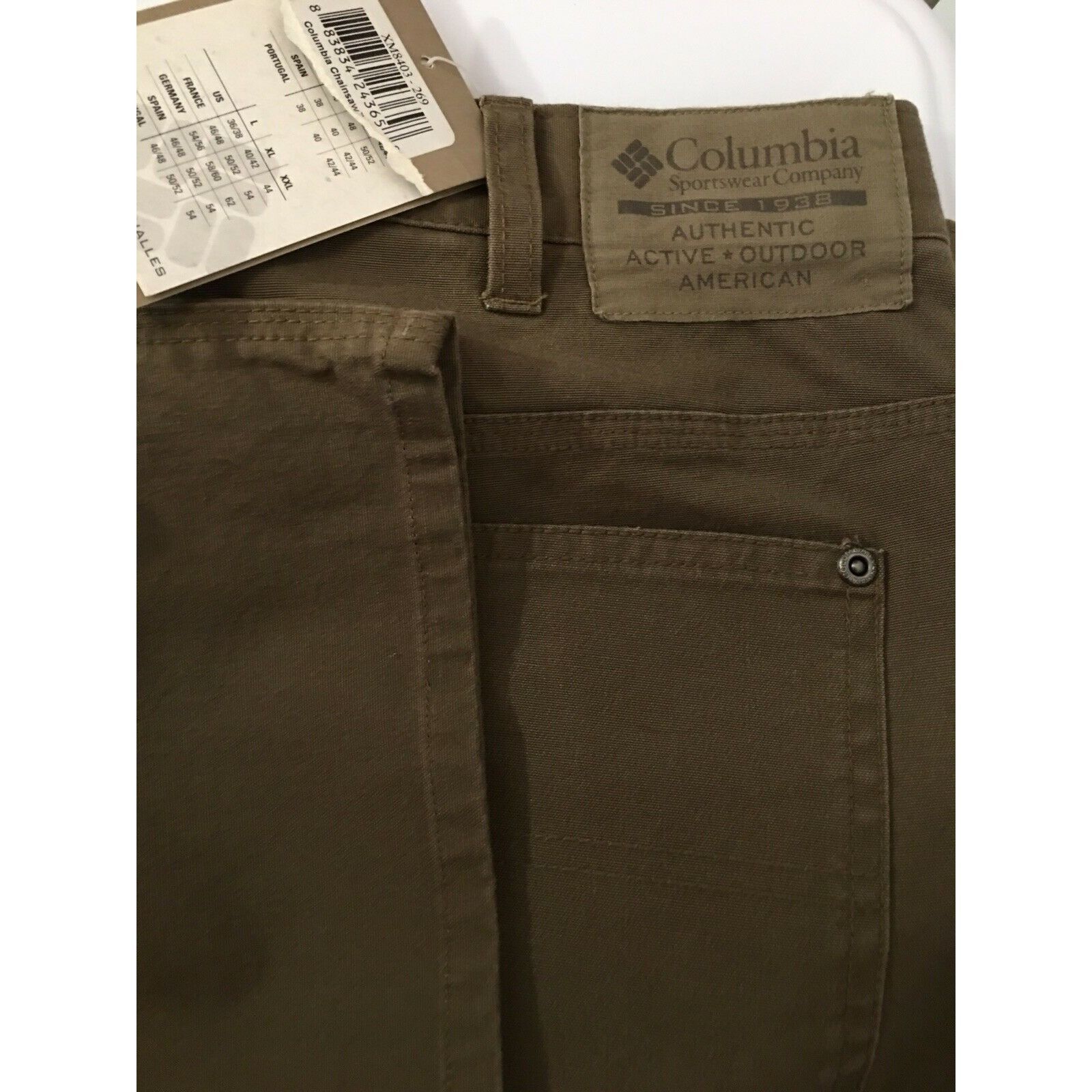 Columbia New Columbia Chainsaw WorkMens Size 30w x 30L Brown Size US 30 / EU 46 - 7 Thumbnail