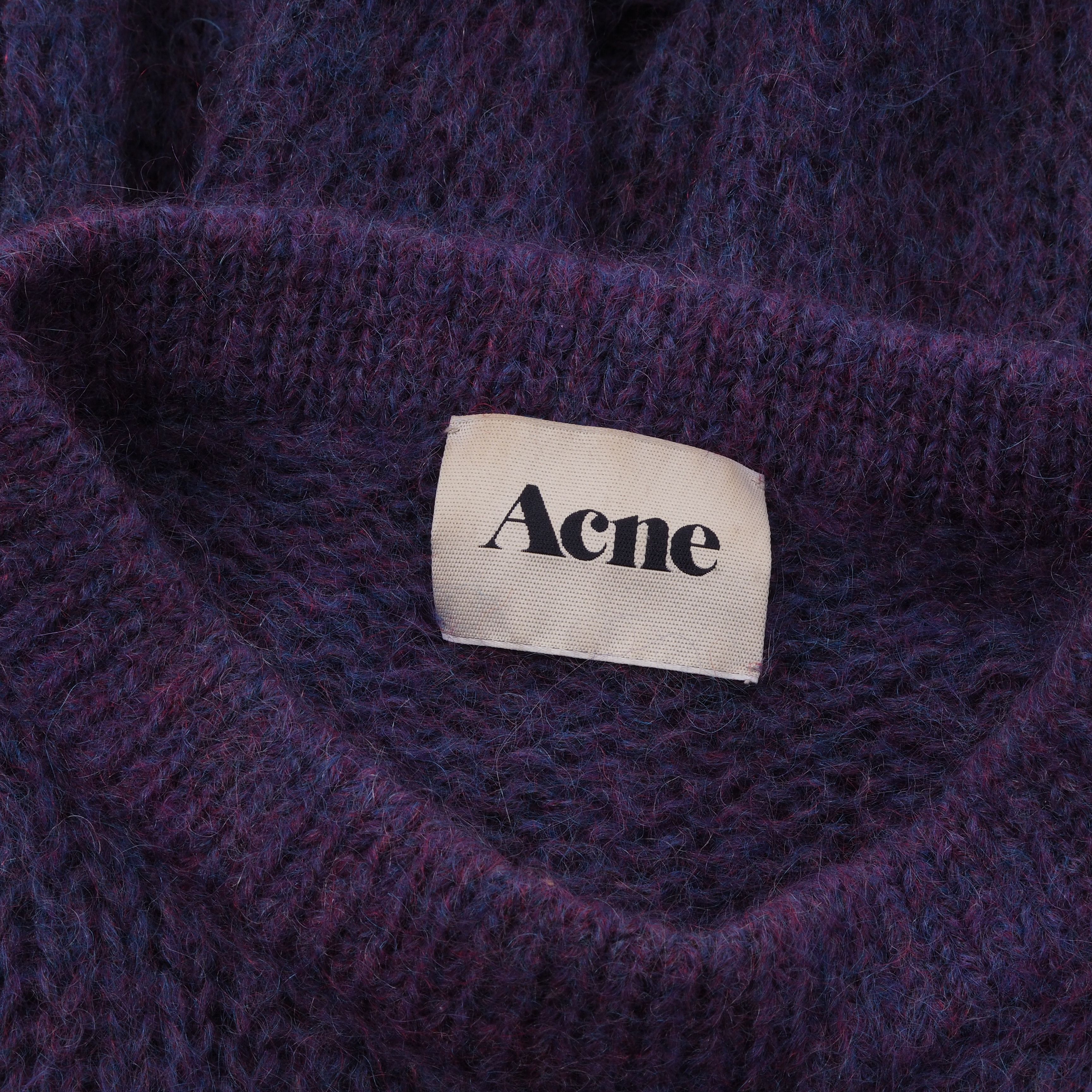 Acne Studios Acne Studios Purple Mohair Oversized Sweater Size XS / US 0-2 / IT 36-38 - 4 Thumbnail