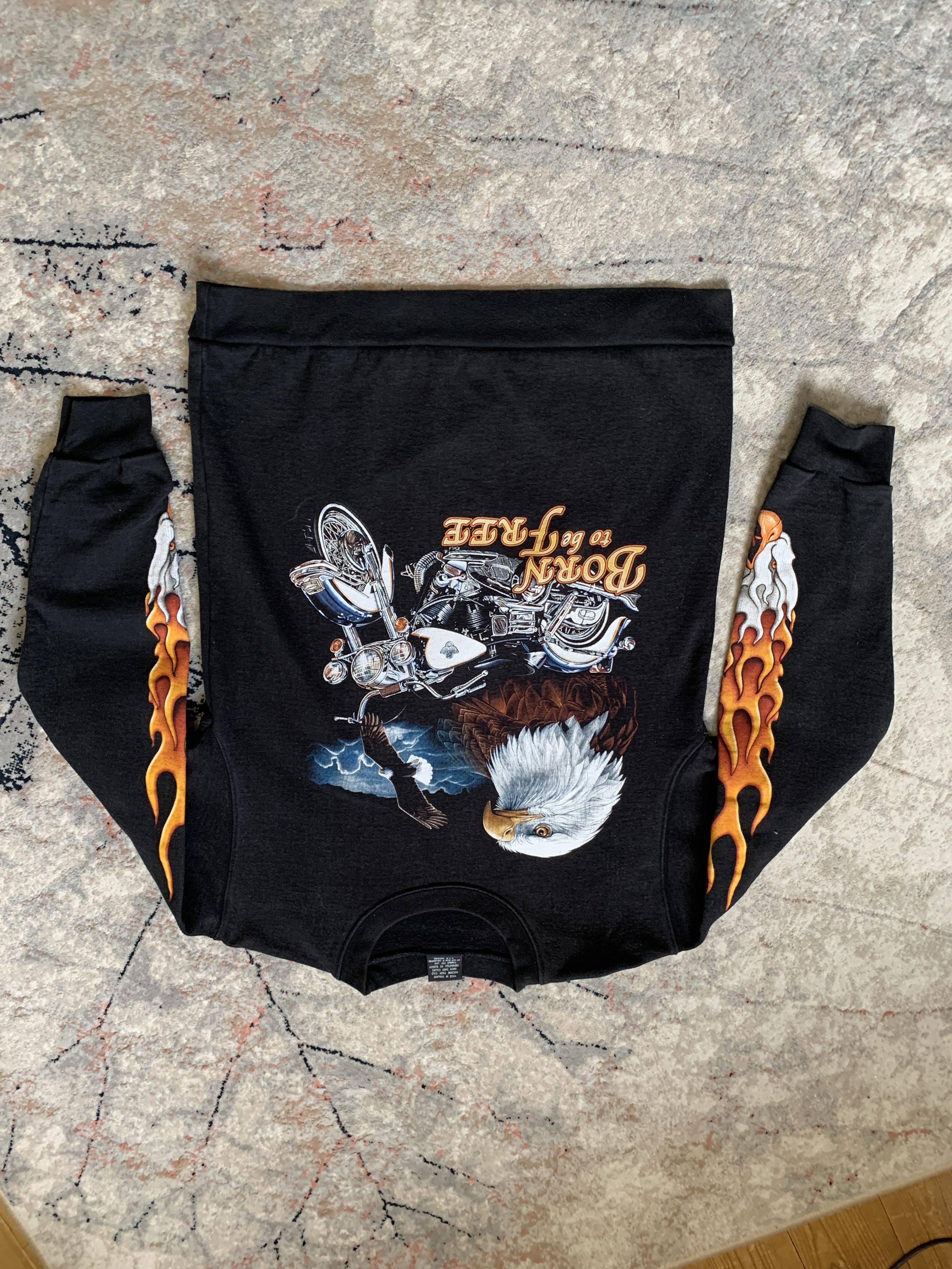 Indian Motorcycle Vintage Rock Eagle Born To Be Free Sweatshirt Size US S / EU 44-46 / 1 - 3 Thumbnail