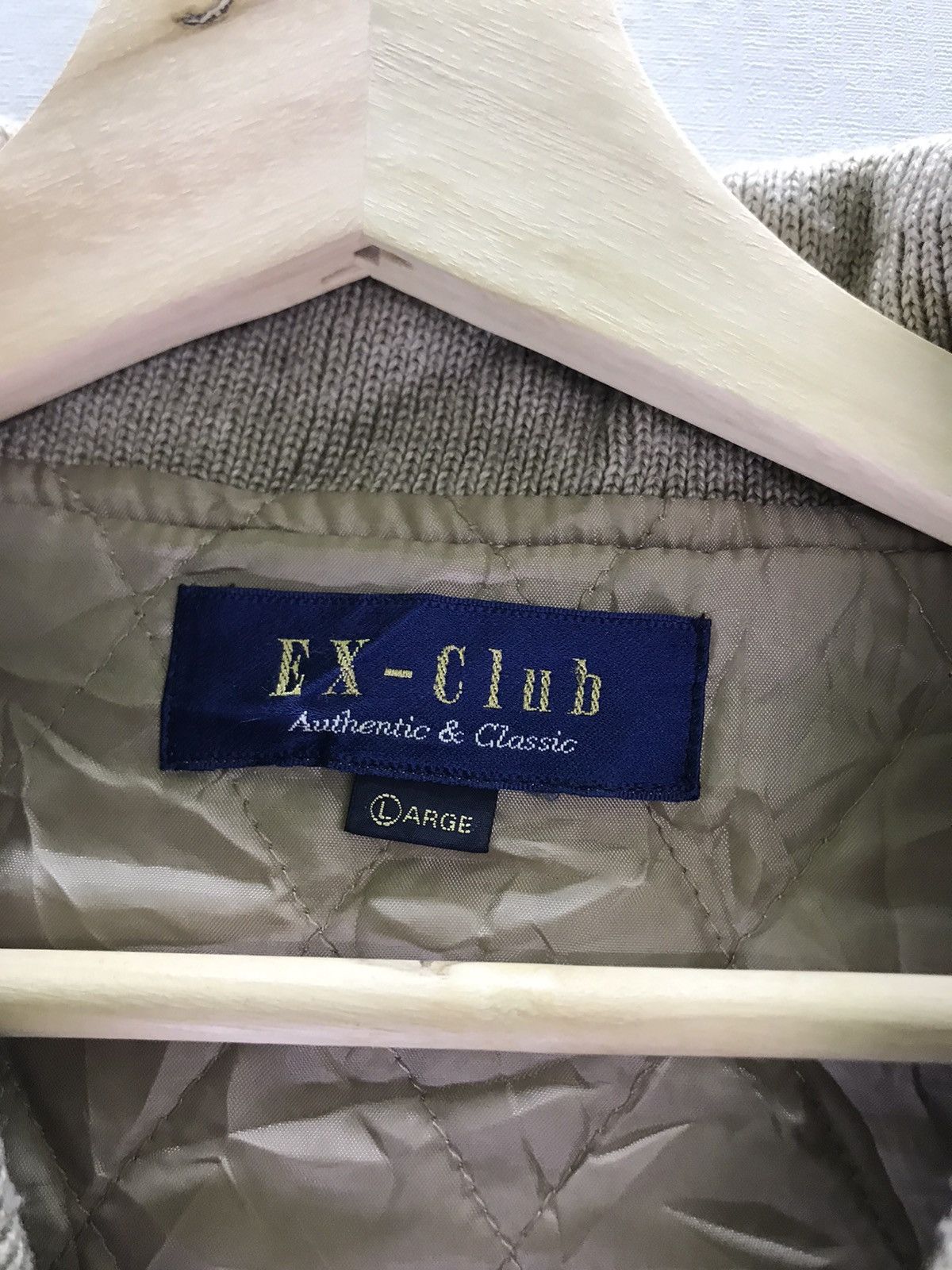 Japanese Brand Rare! Made in Japan Exclub Quilted Knit Cardigan Jacket Size US L / EU 52-54 / 3 - 4 Thumbnail
