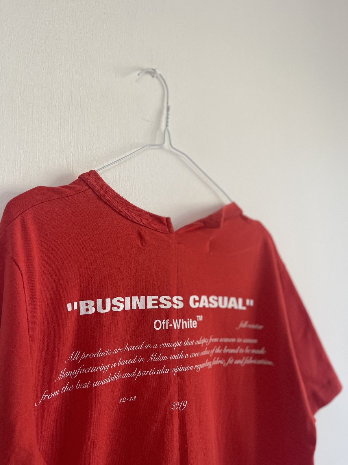 Off-White Off white Bernini cropped TEE Size US S / EU 44-46 / 1 - 12 Thumbnail