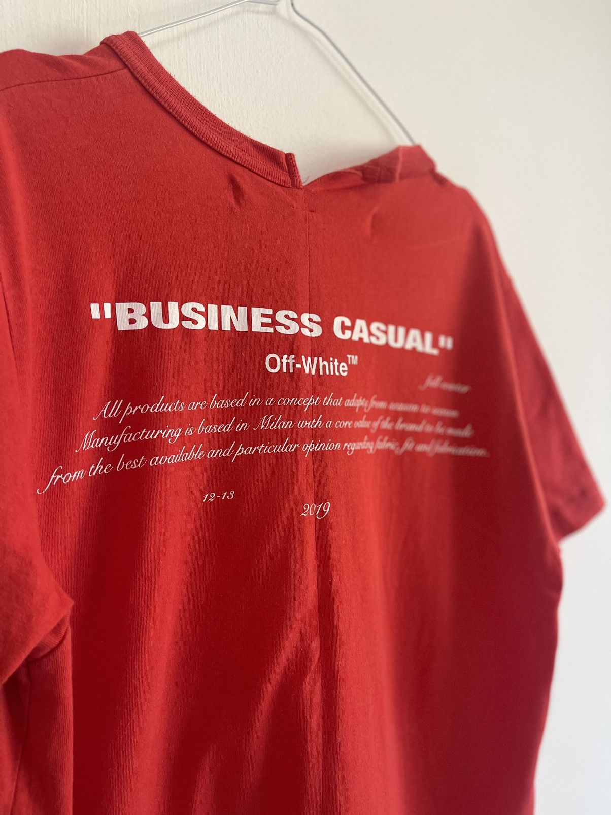 Off-White Off white Bernini cropped TEE Size US S / EU 44-46 / 1 - 8 Thumbnail