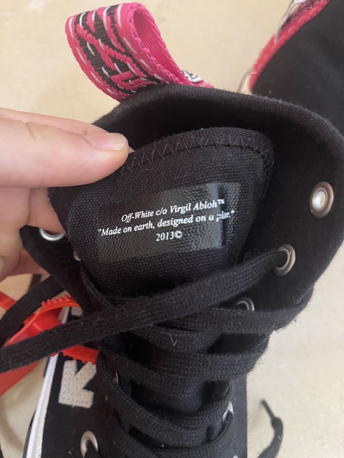Off-White Off white Vulcanized mid top sneakers Size US 8.5 / EU 41-42 - 11 Thumbnail