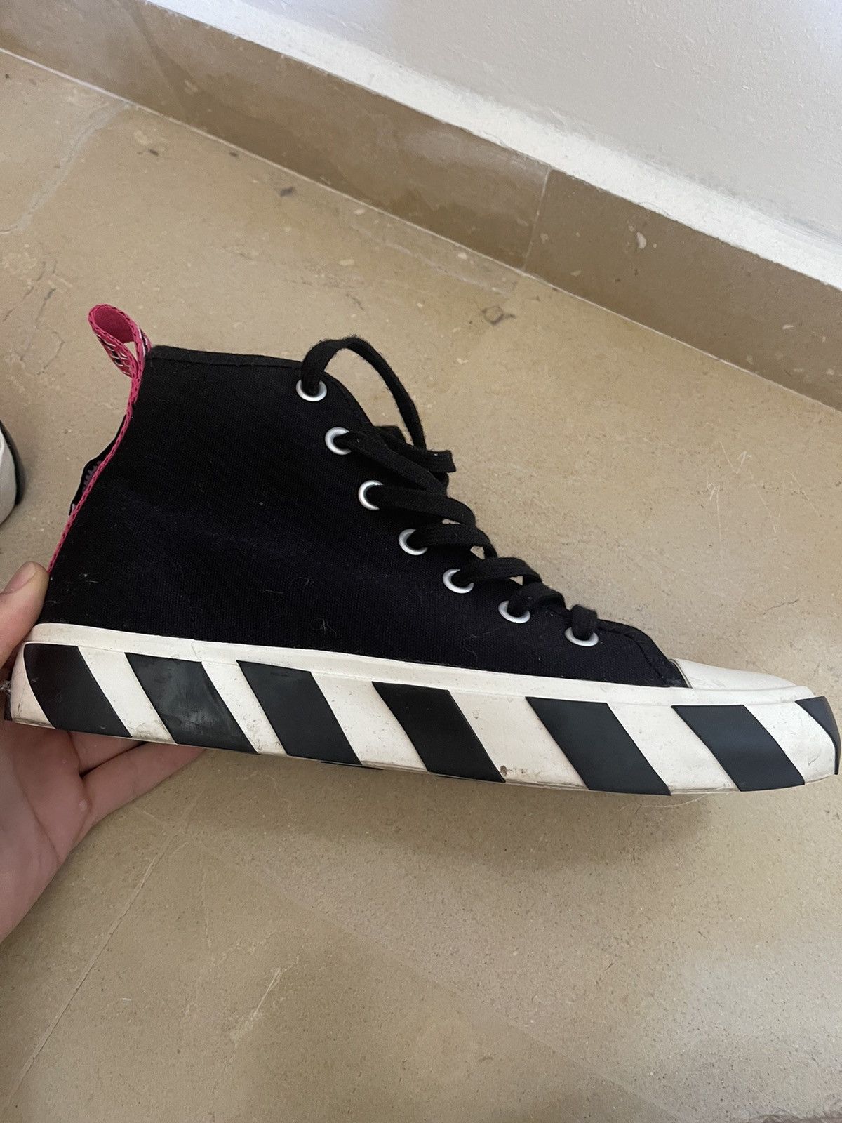 Off-White Off white Vulcanized mid top sneakers Size US 8.5 / EU 41-42 - 5 Thumbnail