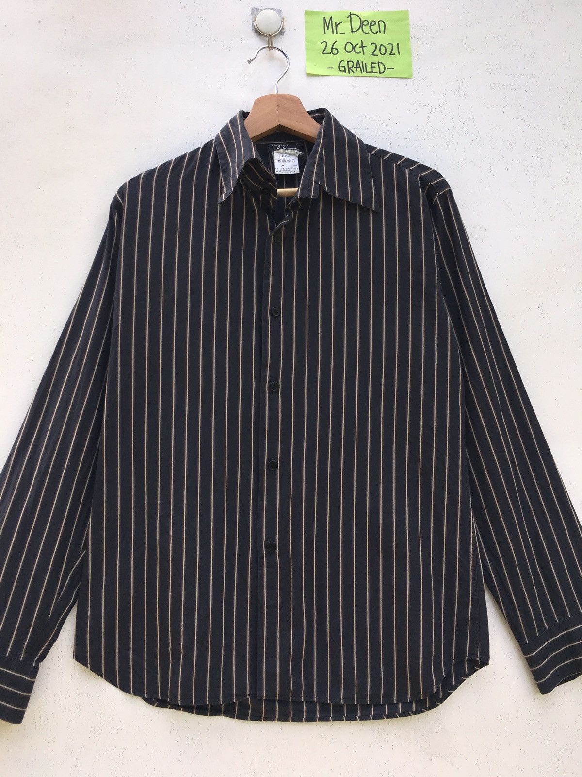 agnes b. Rare Vintage Agnes b. Stripes Buttons Shirt Size US S / EU 44-46 / 1 - 3 Thumbnail