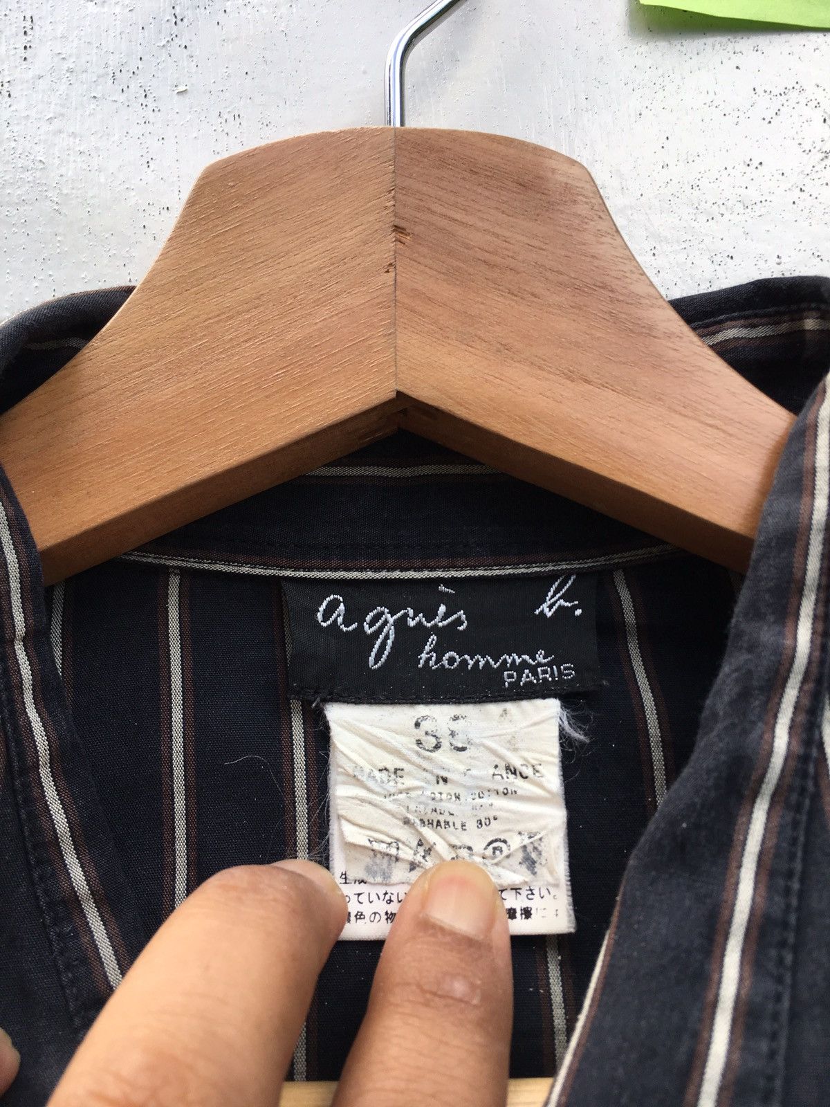 agnes b. Rare Vintage Agnes b. Stripes Buttons Shirt Size US S / EU 44-46 / 1 - 7 Thumbnail