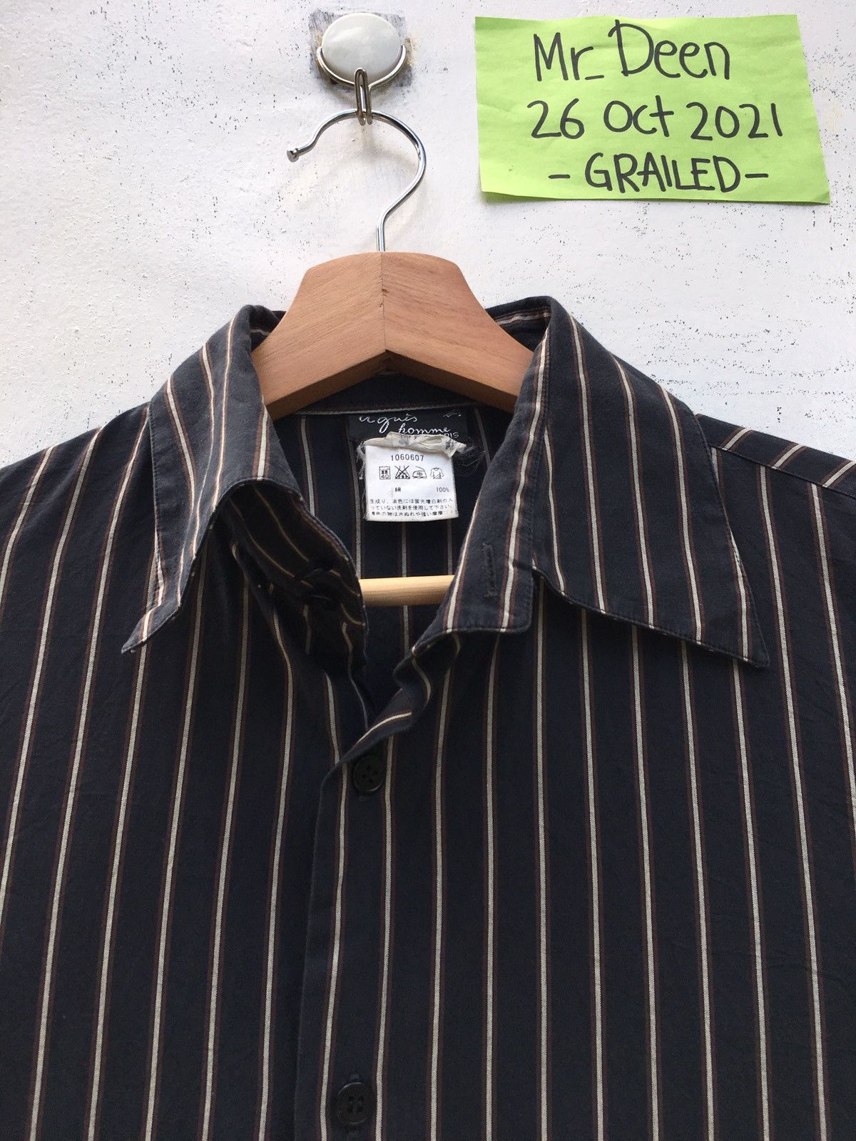 agnes b. Rare Vintage Agnes b. Stripes Buttons Shirt Size US S / EU 44-46 / 1 - 4 Thumbnail