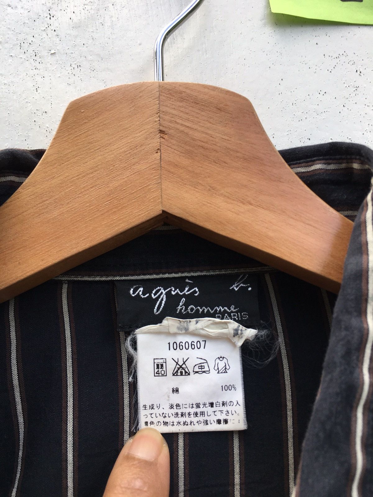 agnes b. Rare Vintage Agnes b. Stripes Buttons Shirt Size US S / EU 44-46 / 1 - 5 Thumbnail