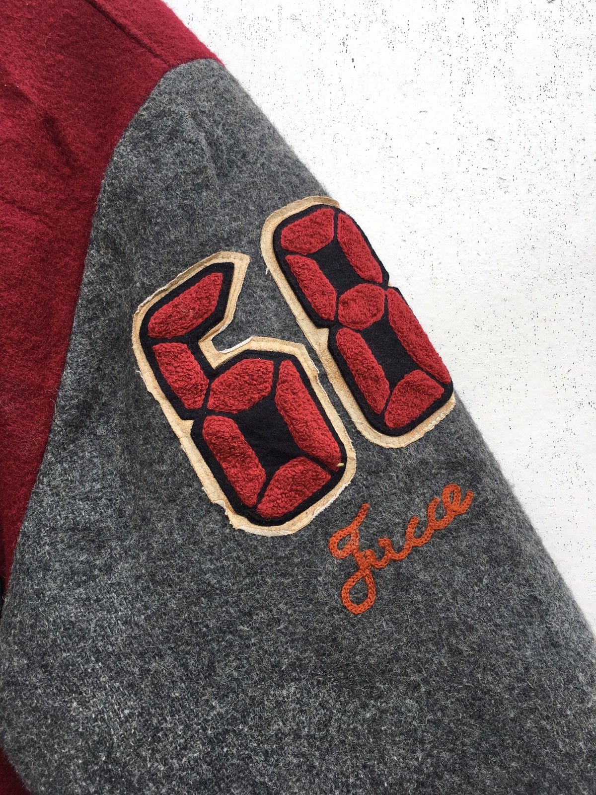 Japanese Brand Vintage 1980s Ficce by Yoshiyuki Konishi Varsity Jacket Size US L / EU 52-54 / 3 - 15 Thumbnail
